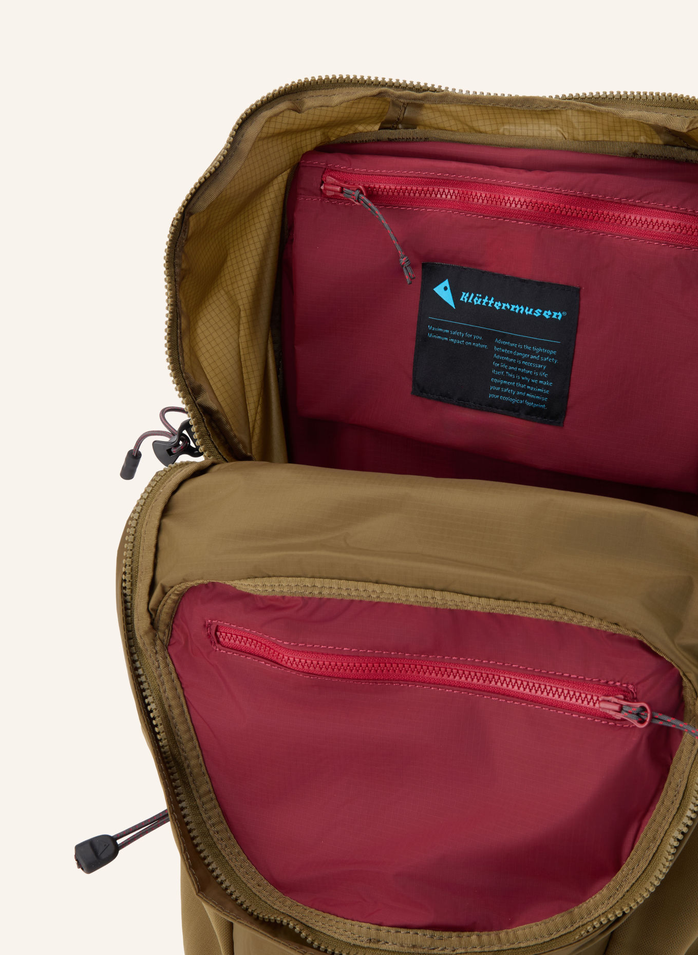 Klättermusen GILLING Backpack, 26 L: OLIVE