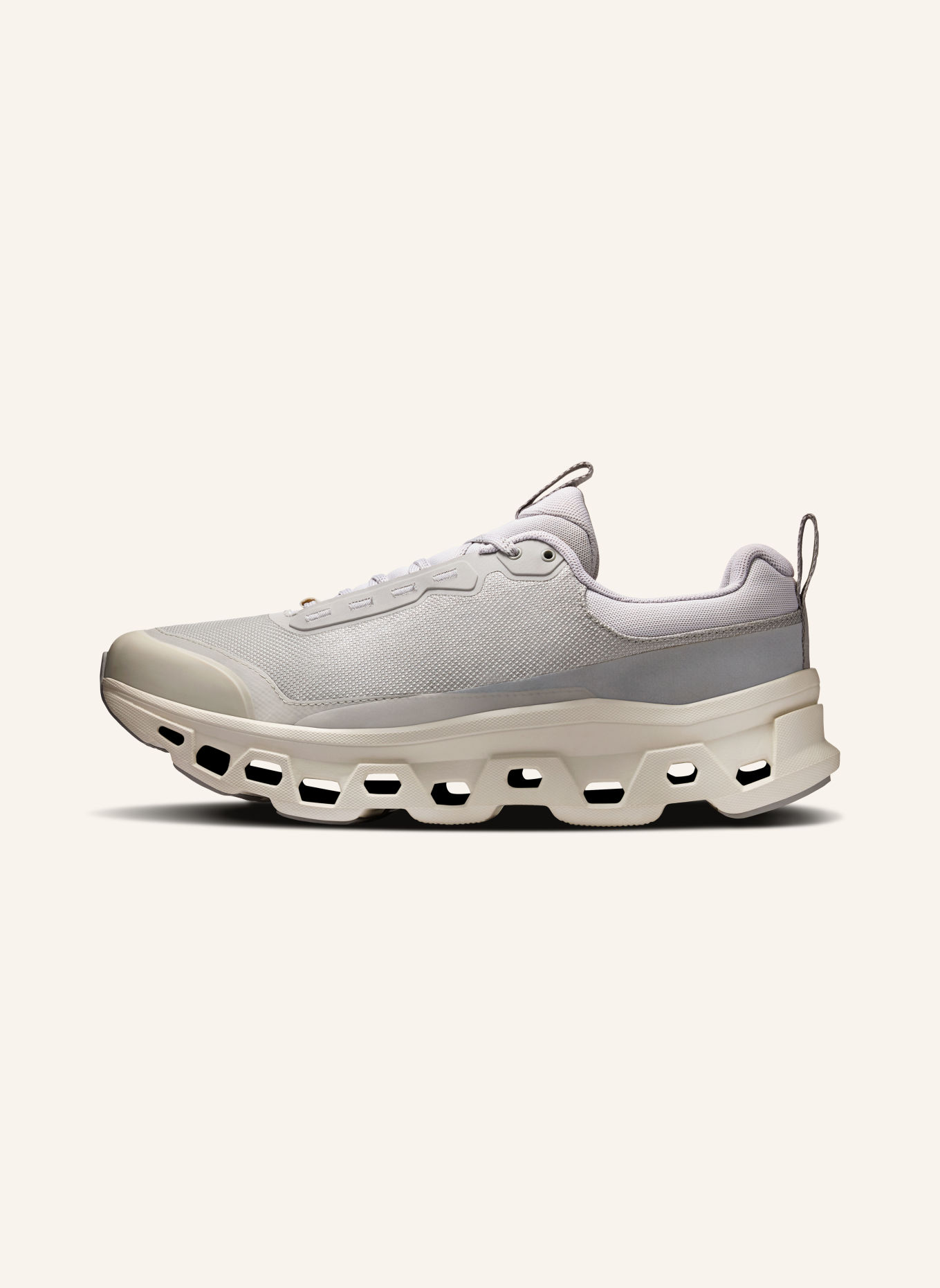On Sneaker CLOUDMONSTER 1 WATERPROOF: HELLGRAU / CREME / GRAU
