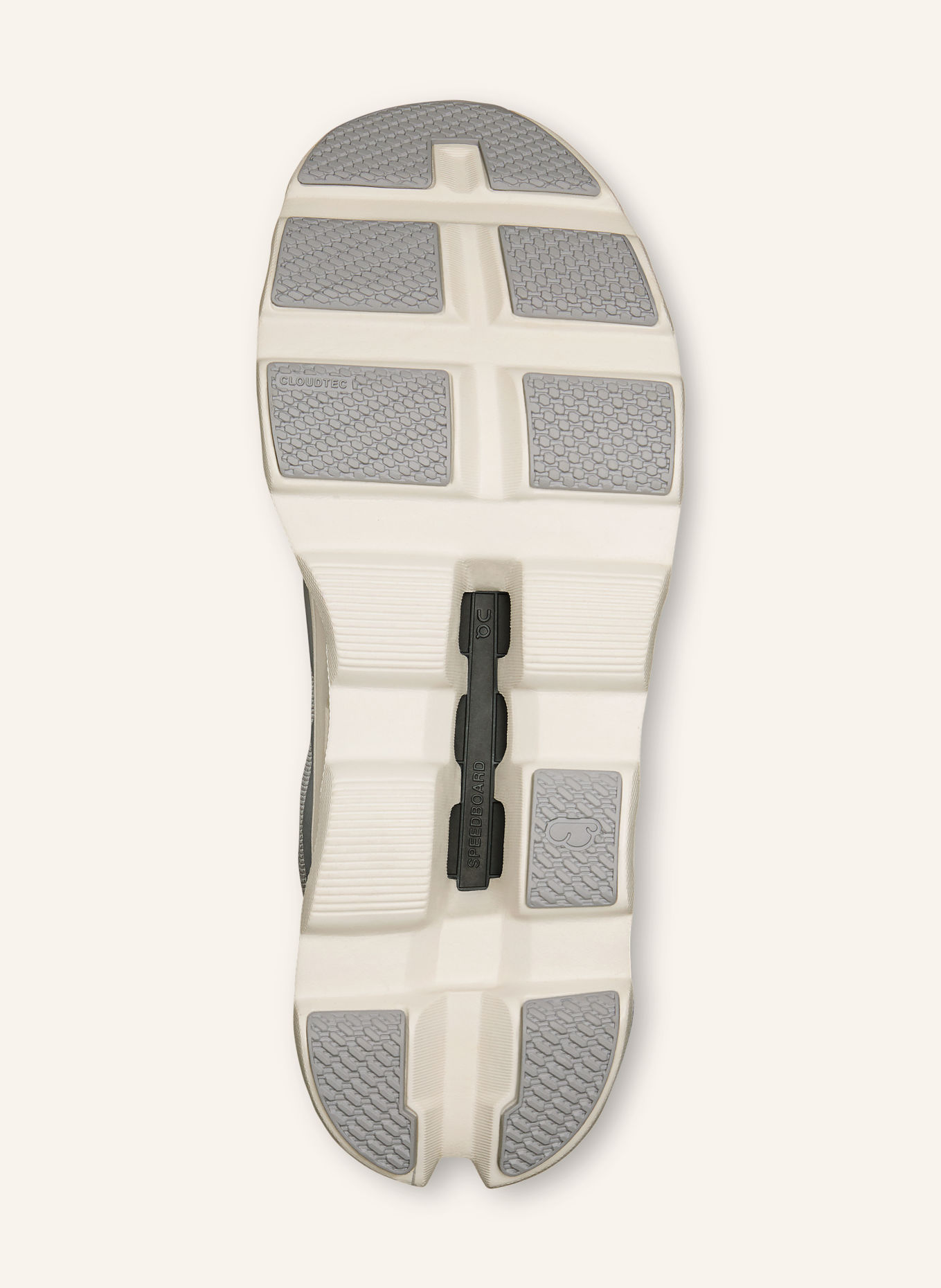On Sneaker CLOUDMONSTER 1 WATERPROOF: HELLGRAU / CREME / GRAU