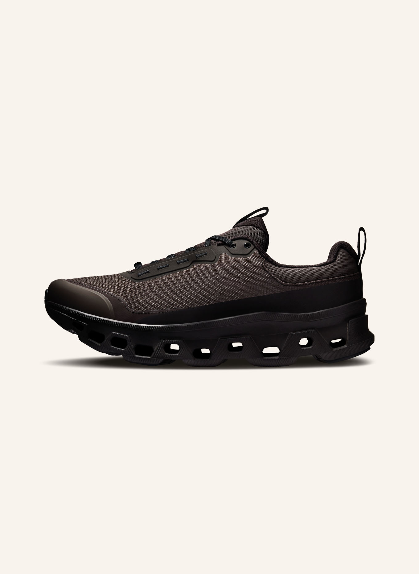 On Sneaker CLOUDMONSTER 1 WATERPROOF: DUNKELBRAUN / TAUPE / SCHWARZ