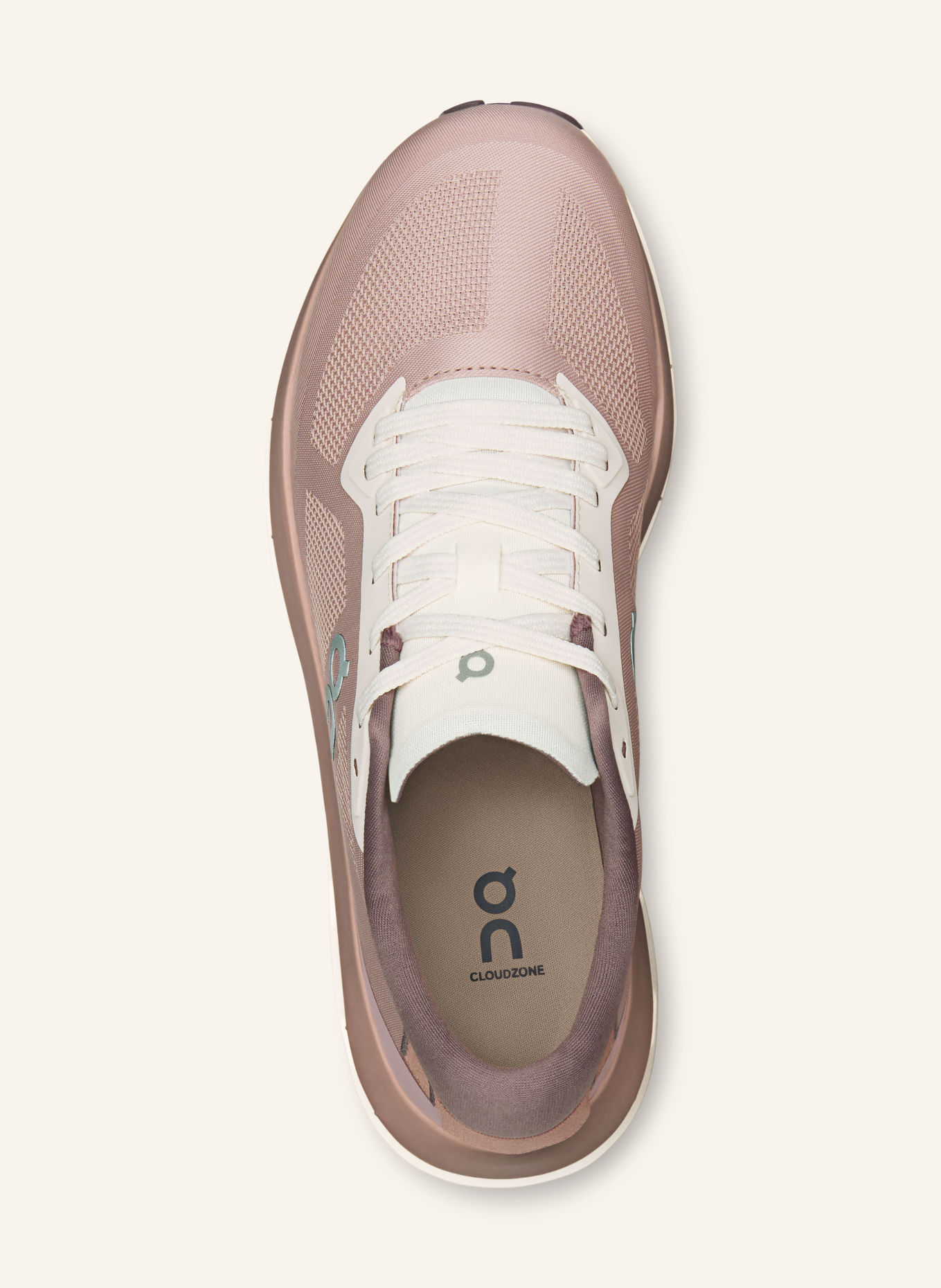 On CLOUDZONE Sneakers: DUSKY PINK / CREAM / DARK PURPLE
