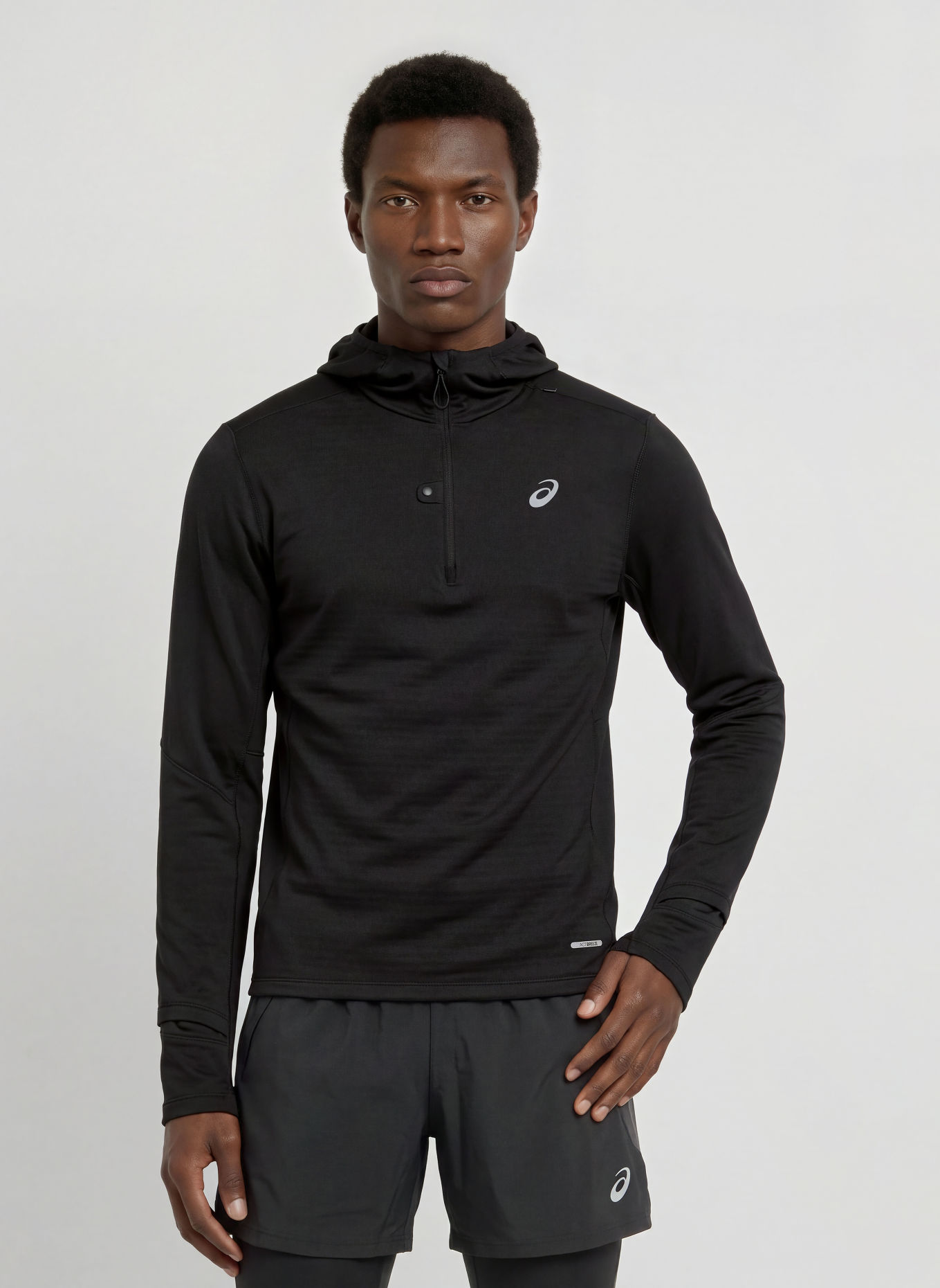 ASICS Funktionshoodie ROAD WINTER: SCHWARZ