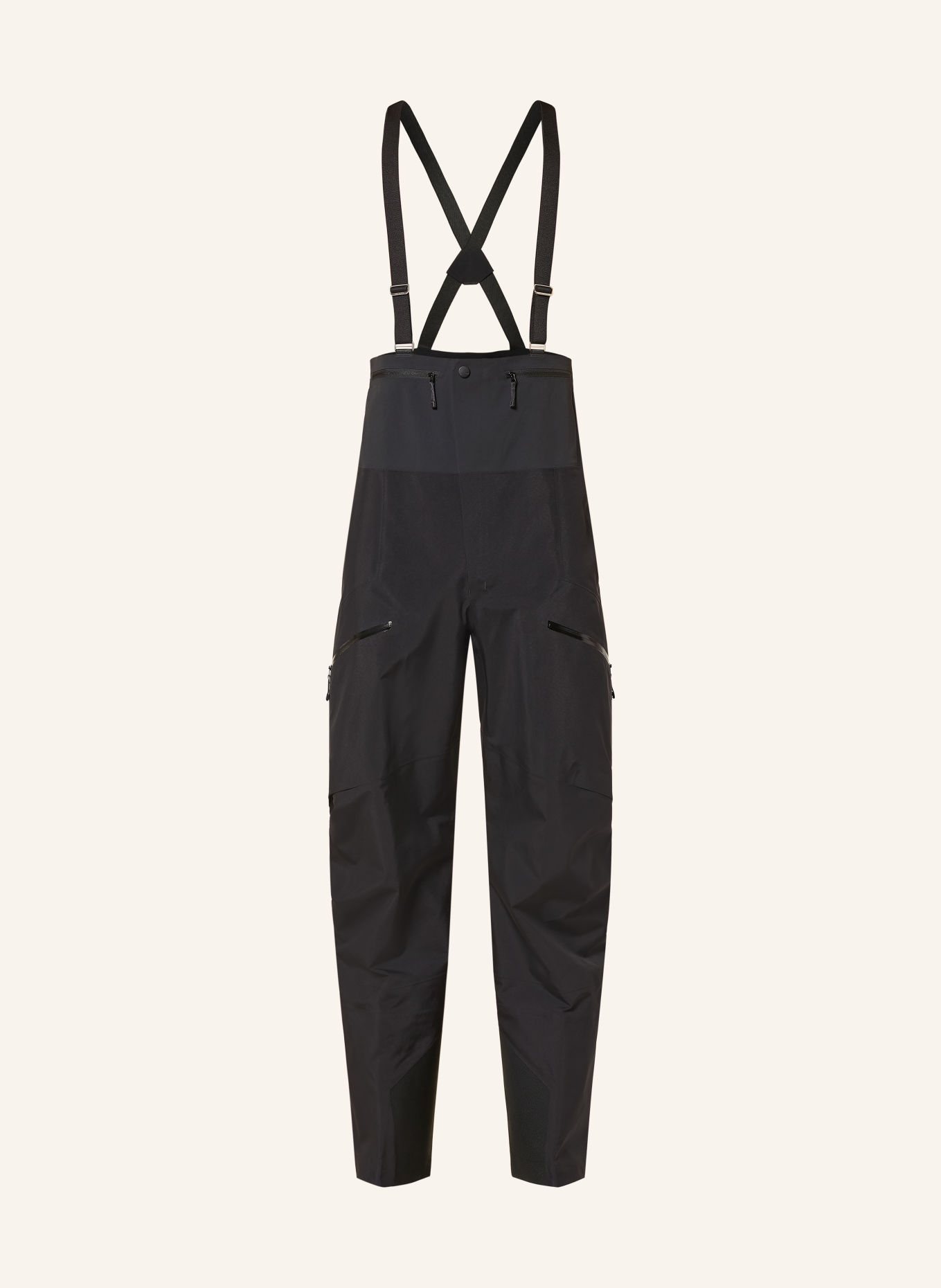 ARC'TERYX RUSH BIB Hardshell ski pants: BLACK