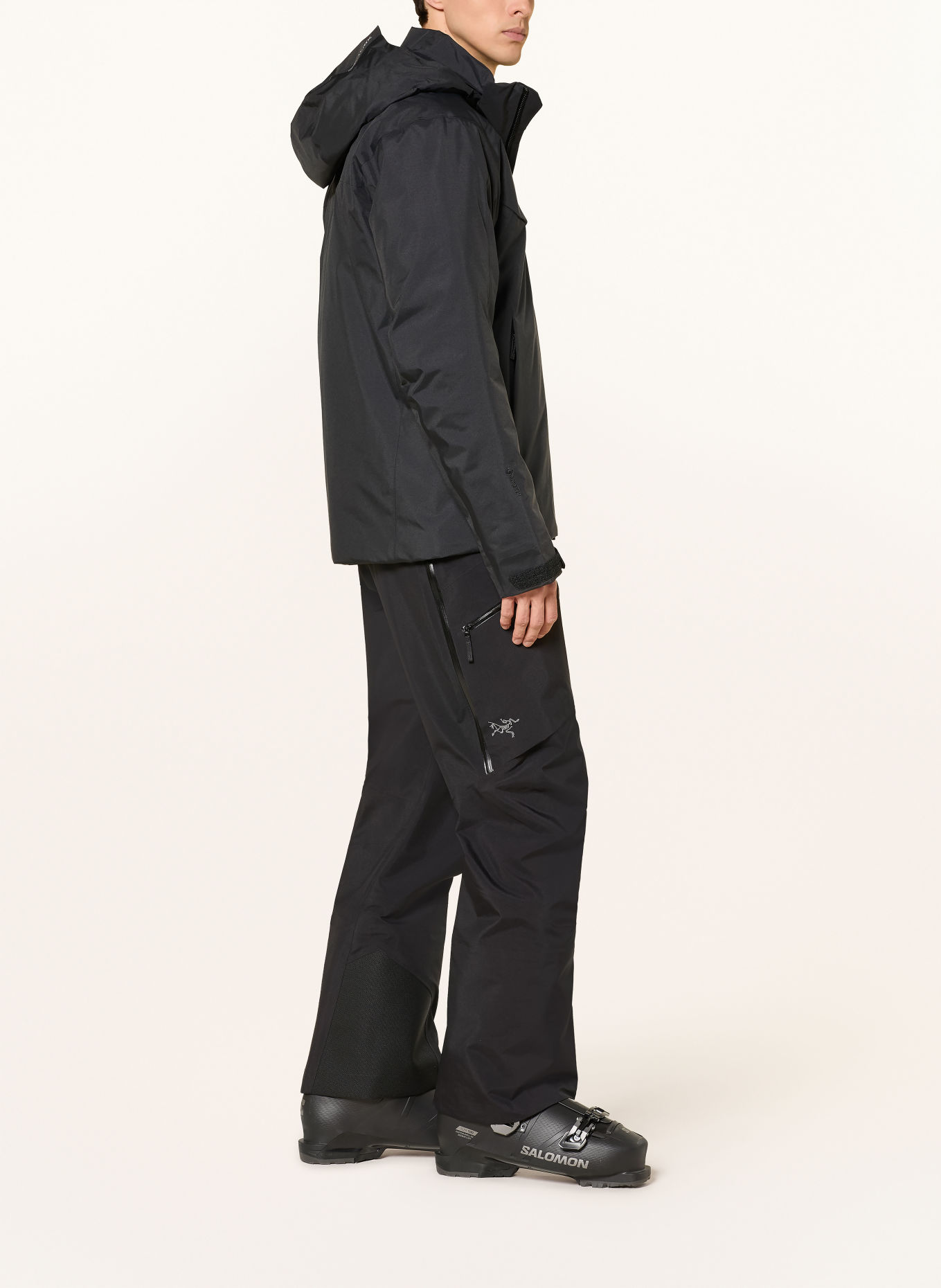 ARC'TERYX RUSH BIB Hardshell ski pants: BLACK