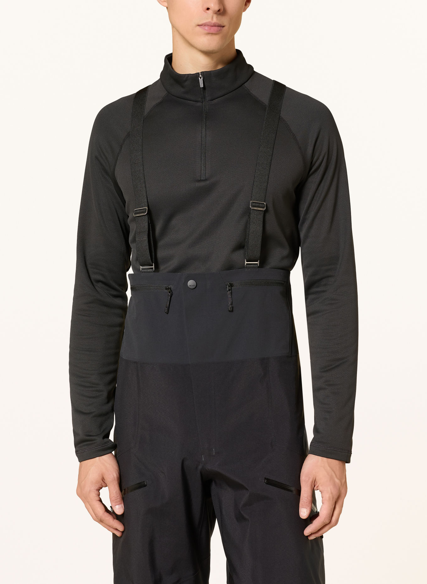 ARC'TERYX RUSH BIB Hardshell ski pants: BLACK