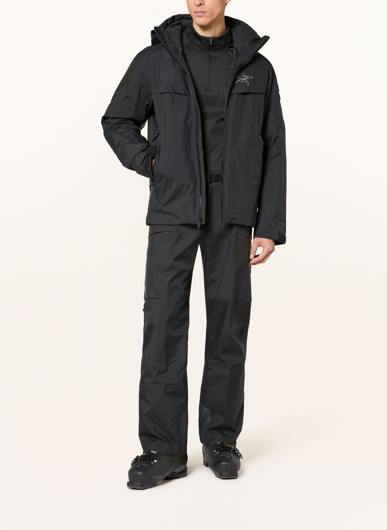 ARC'TERYX SABRE Hardshell ski pants: BLACK