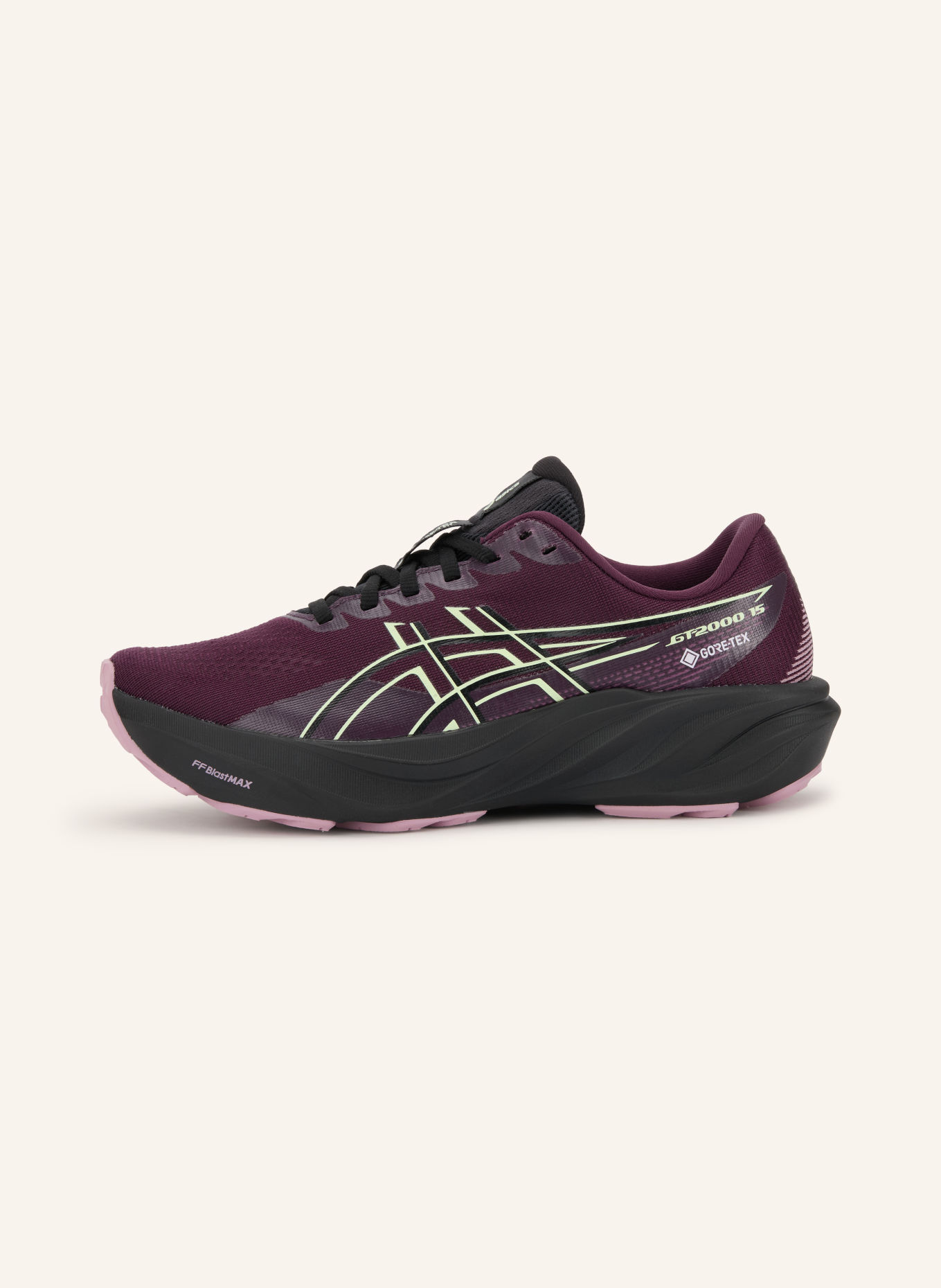 ASICS Buty do biegania GT-2000 15 GTX: FIOLETOWY / JASKRAWY ŻÓŁTY / CZARNY