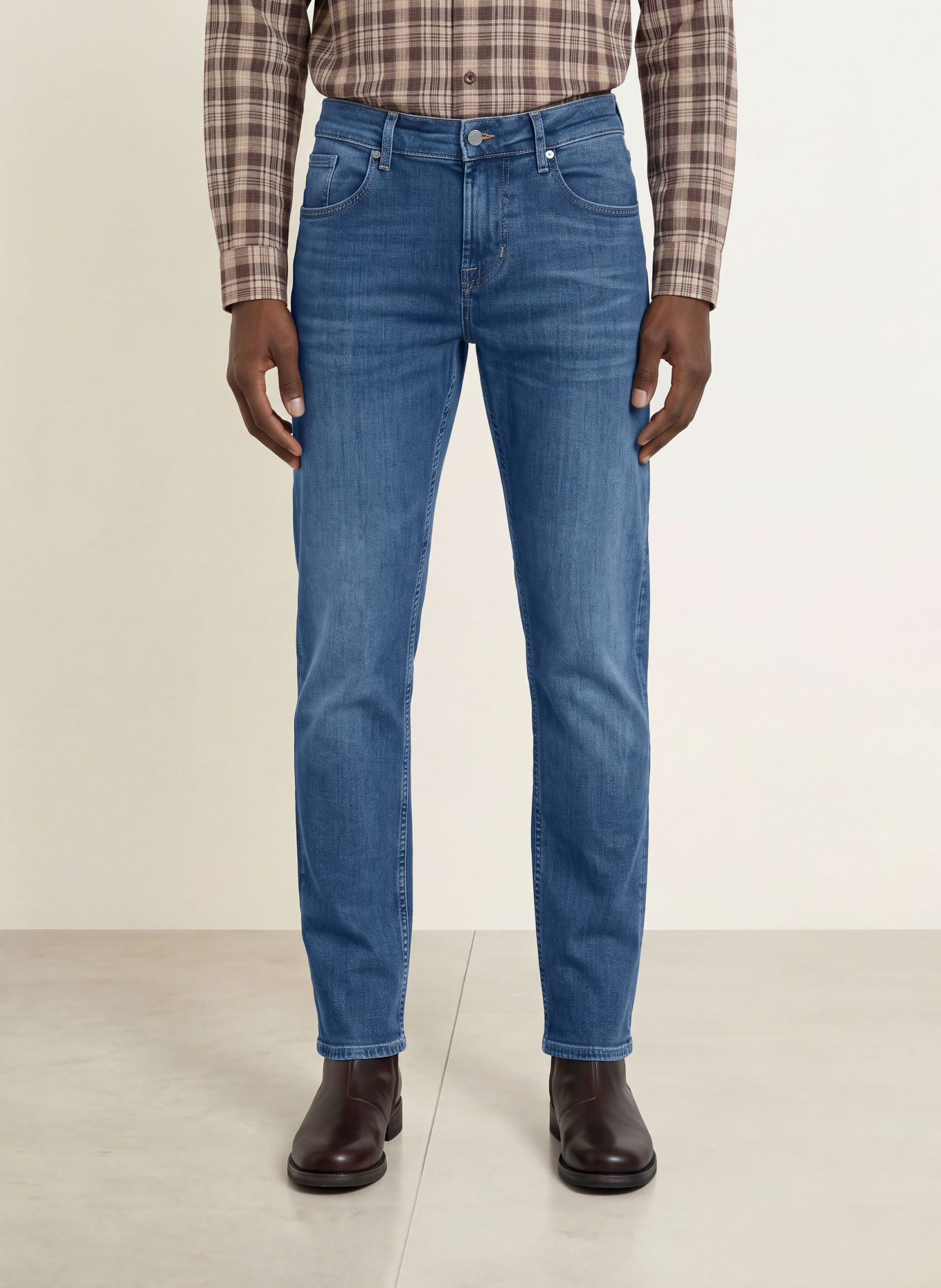 7 for all mankind Jeans SLIMMY TAPERED Extra Slim Fit: 47S Mid Blue