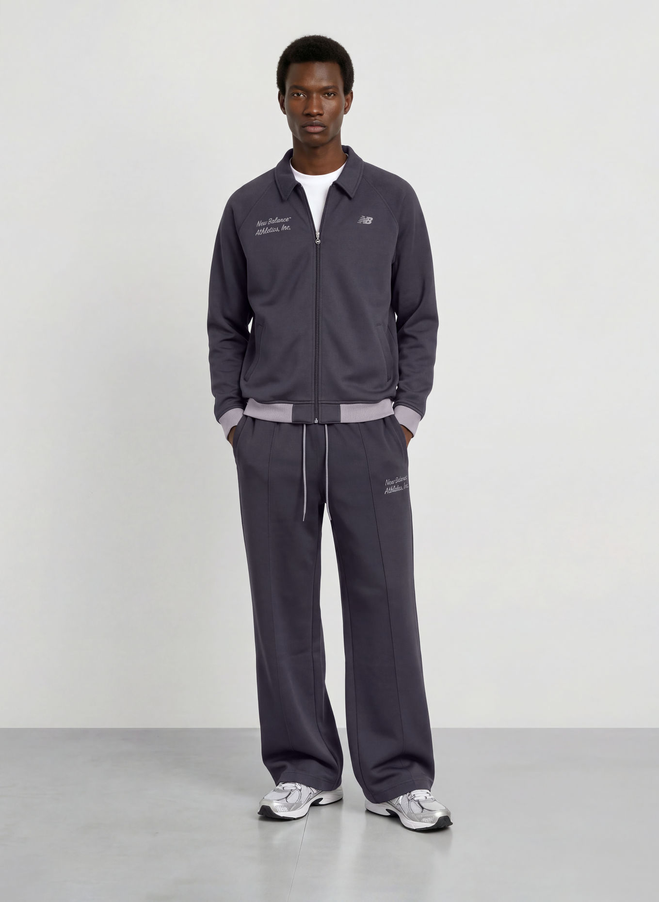 new balance Sweatpants: DUNKELBLAU / GRAU