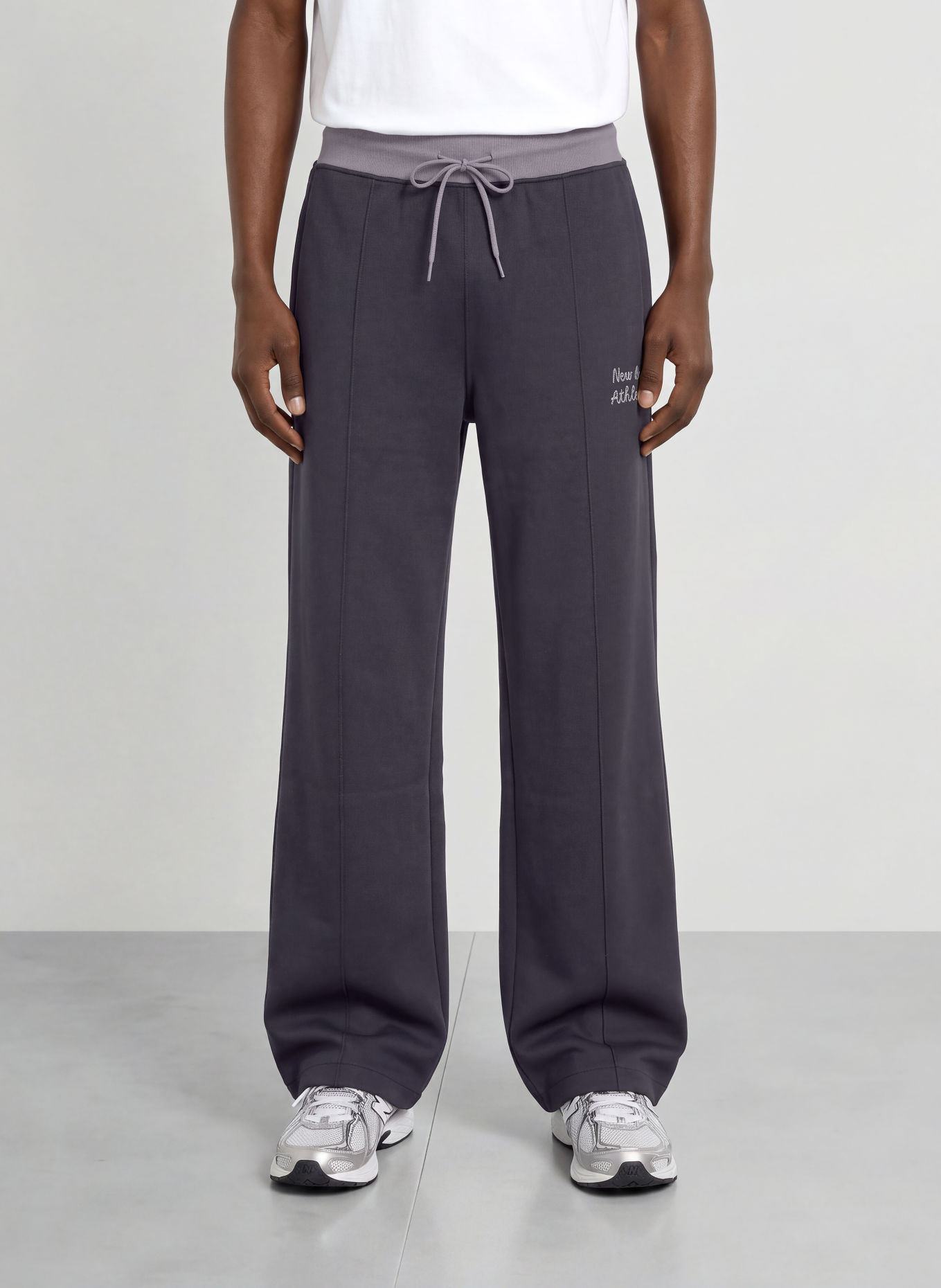 new balance Sweatpants: DUNKELBLAU / GRAU