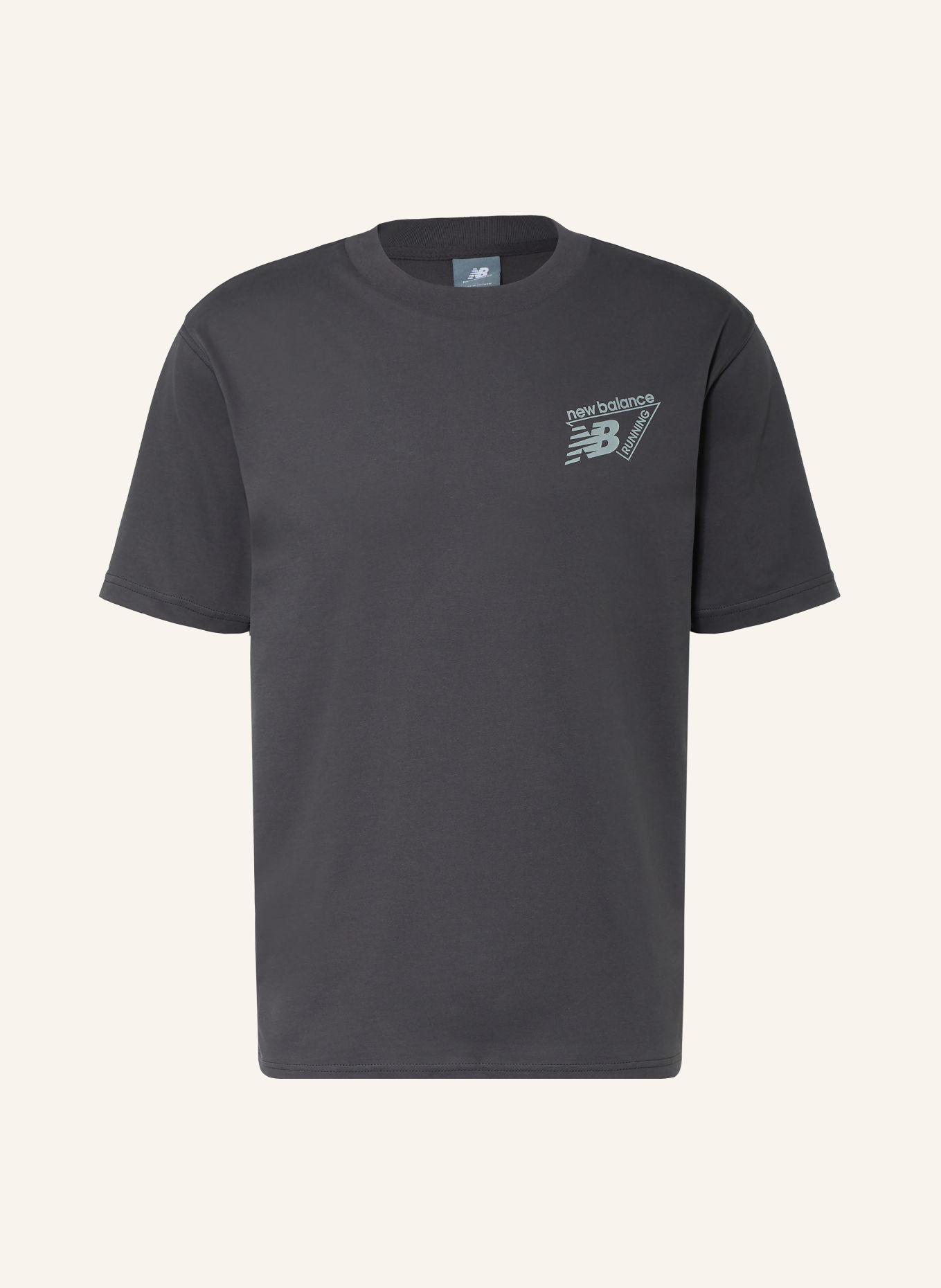 new balance T-Shirt: SCHWARZ / GRAU