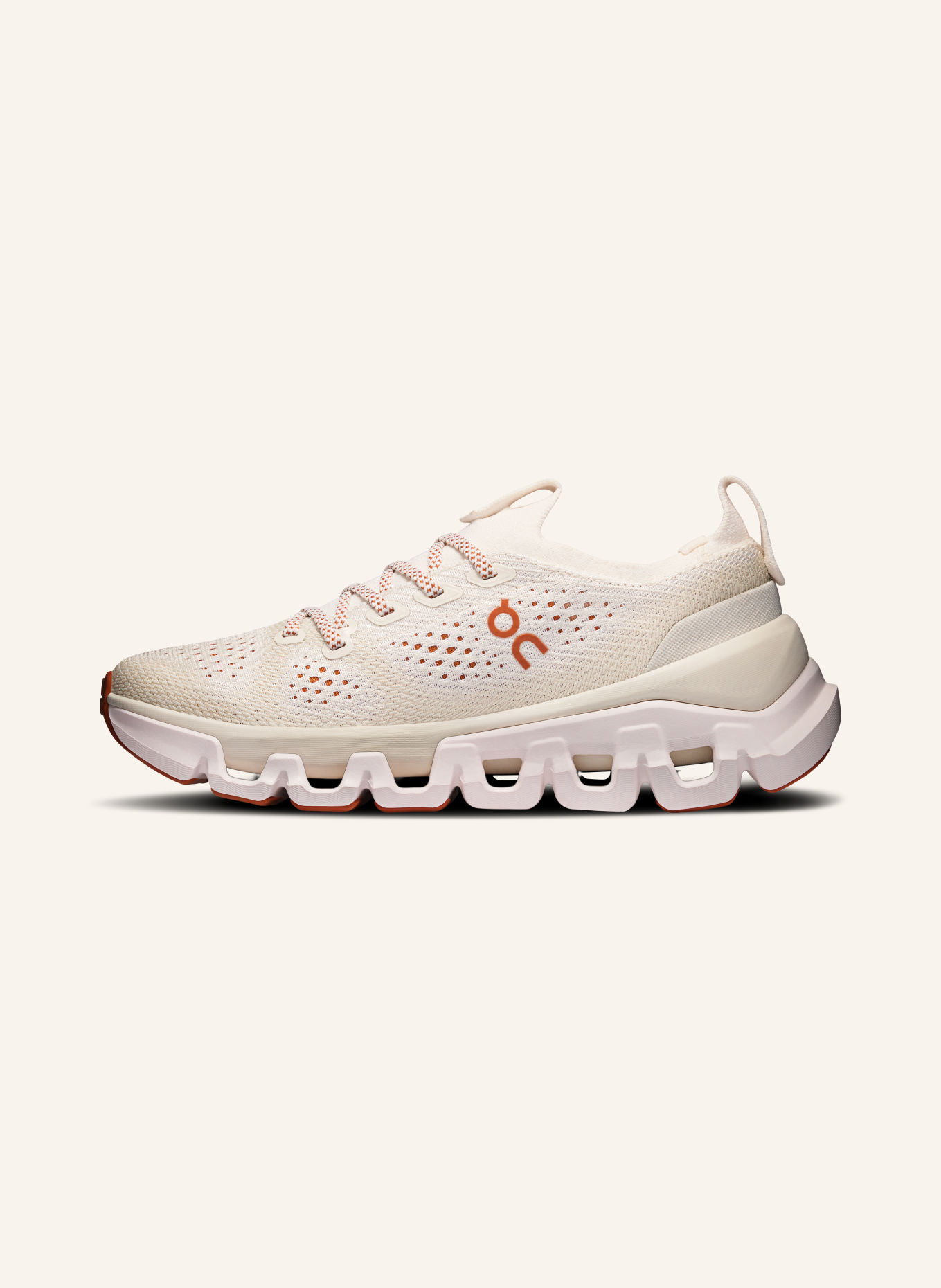 On CLOUD X TEMPO Training Shoes: CREAM / BEIGE / DARK ORANGE