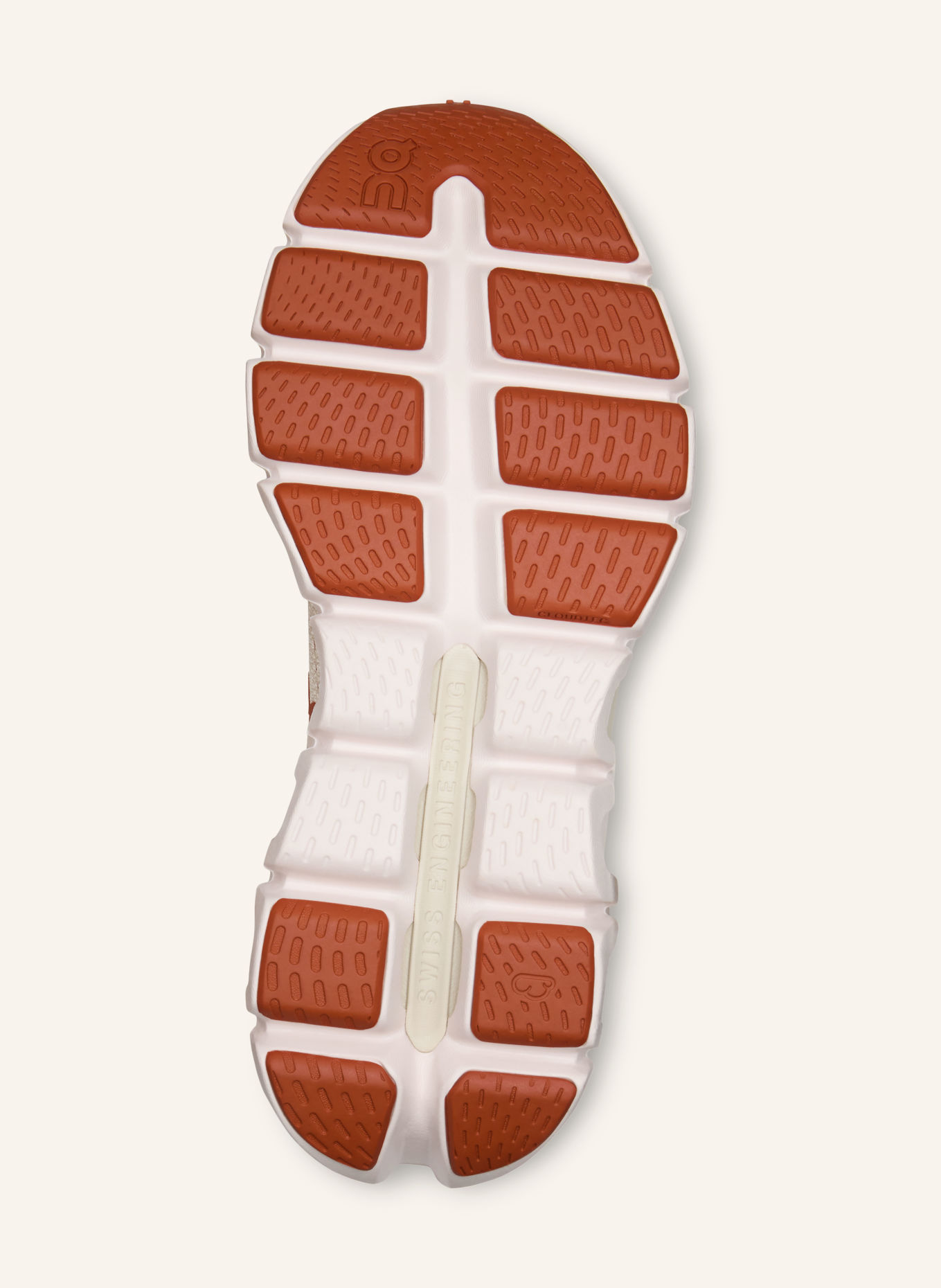 On CLOUD X TEMPO Training Shoes: CREAM / BEIGE / DARK ORANGE