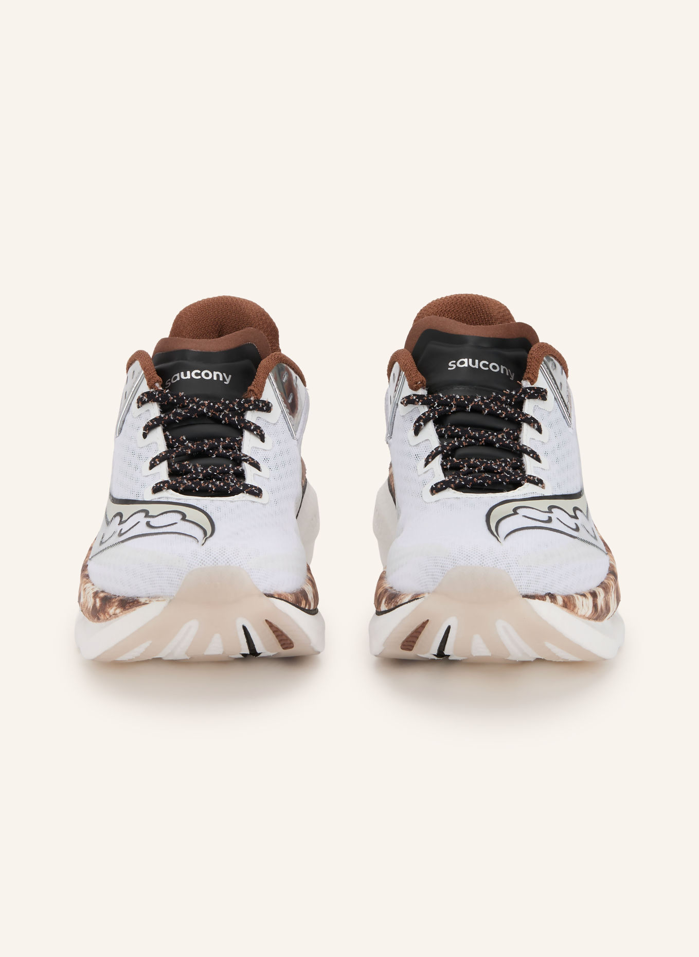 saucony ENDORPHIN AZURA Running Shoes: WHITE / SILVER / BROWN