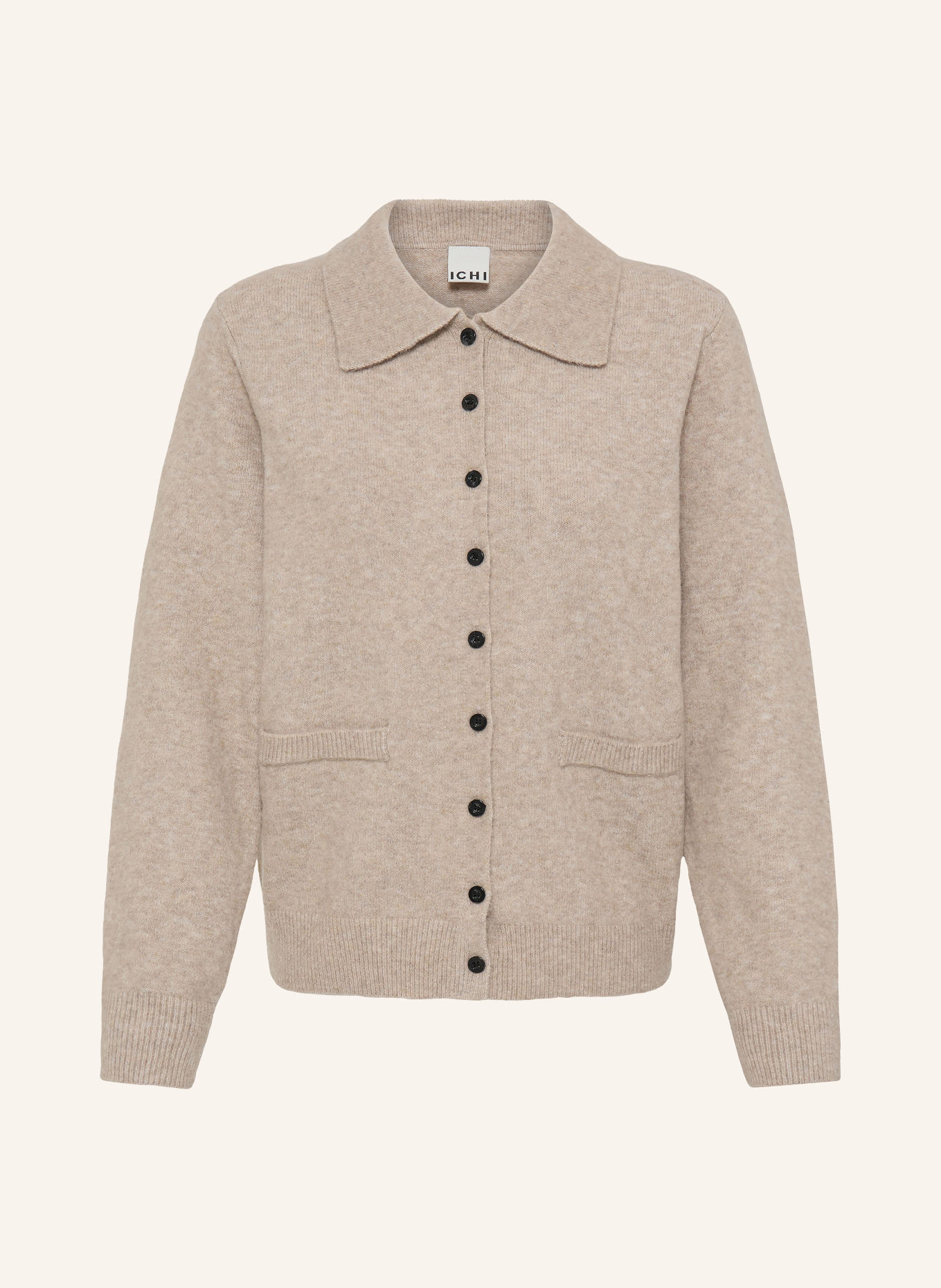 ICHI IHDASILA CA2 Cardigan: BEIGE