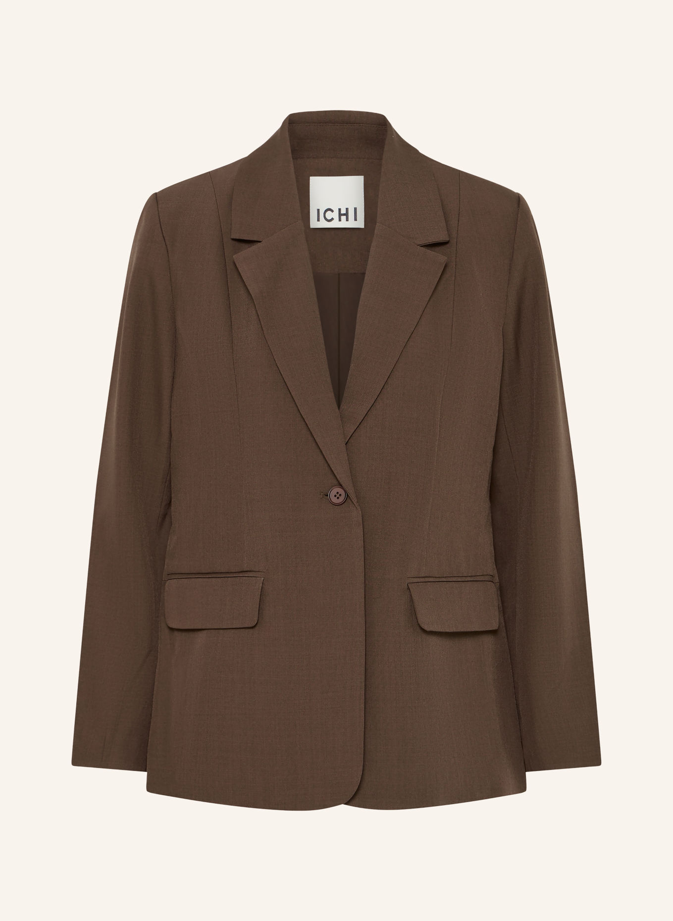 ICHI IHFAVA Blazer: DARK BROWN