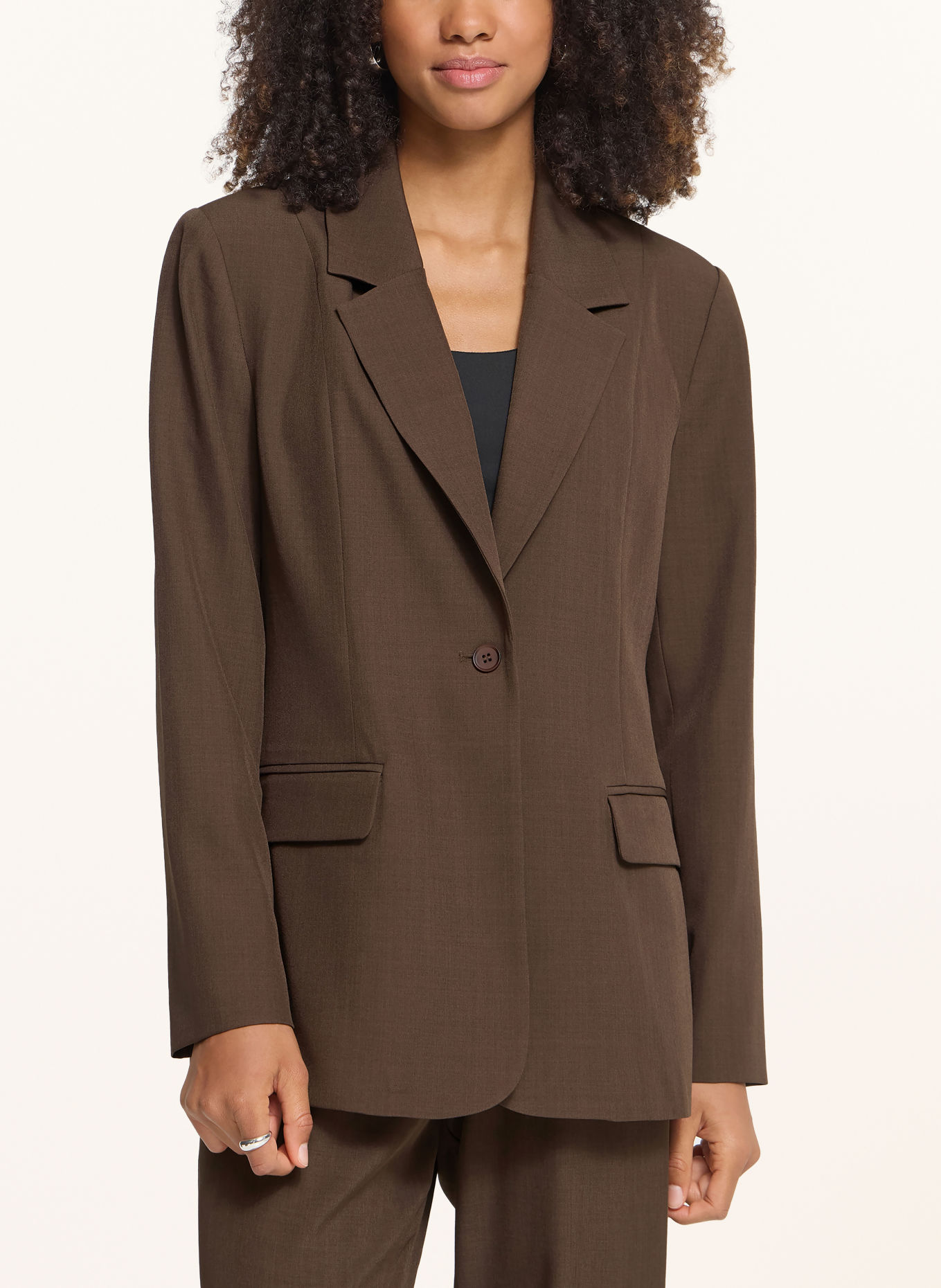 ICHI IHFAVA Blazer: DARK BROWN