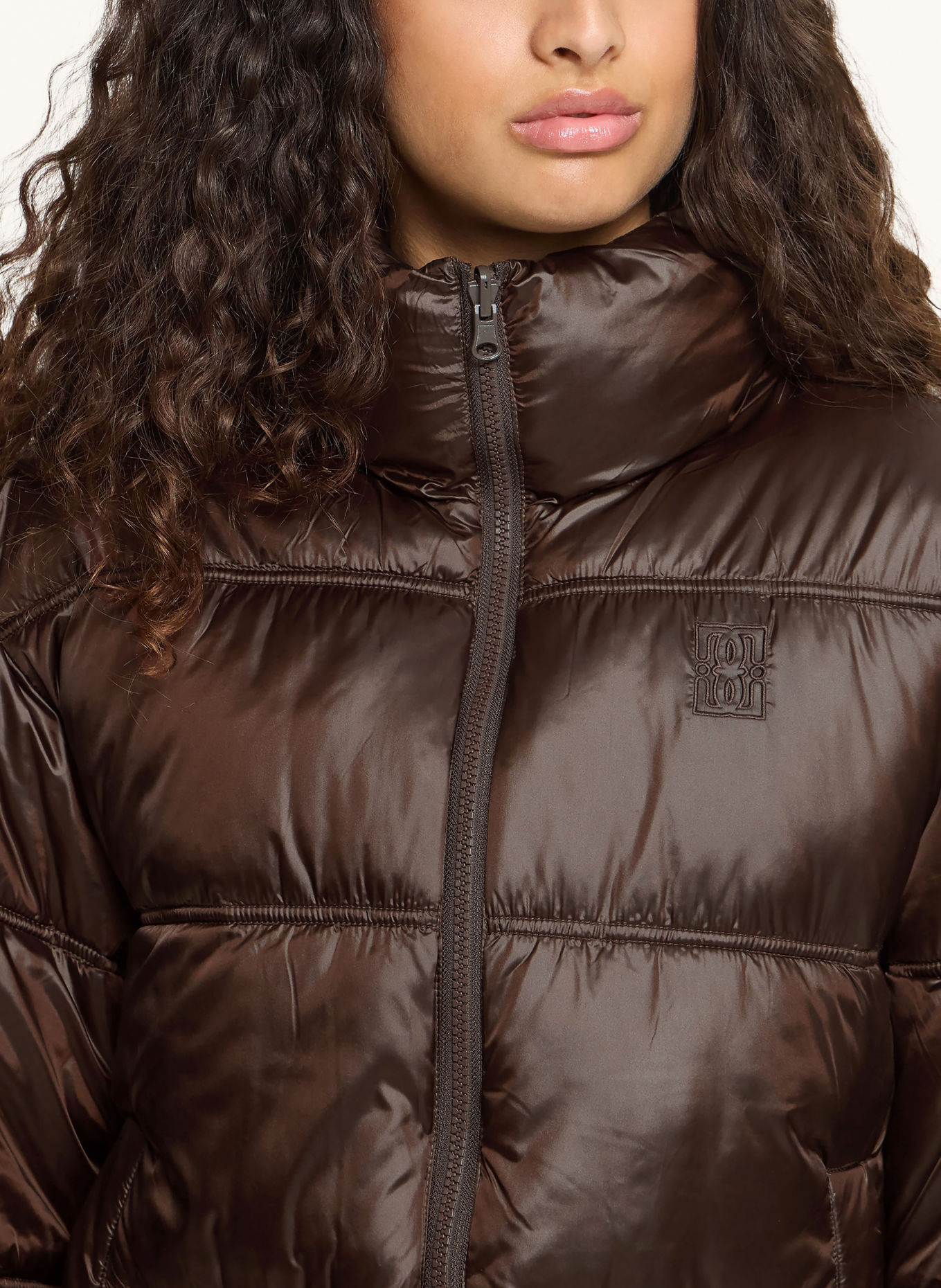 ICHI Steppjacke IHFECINA: DUNKELBRAUN