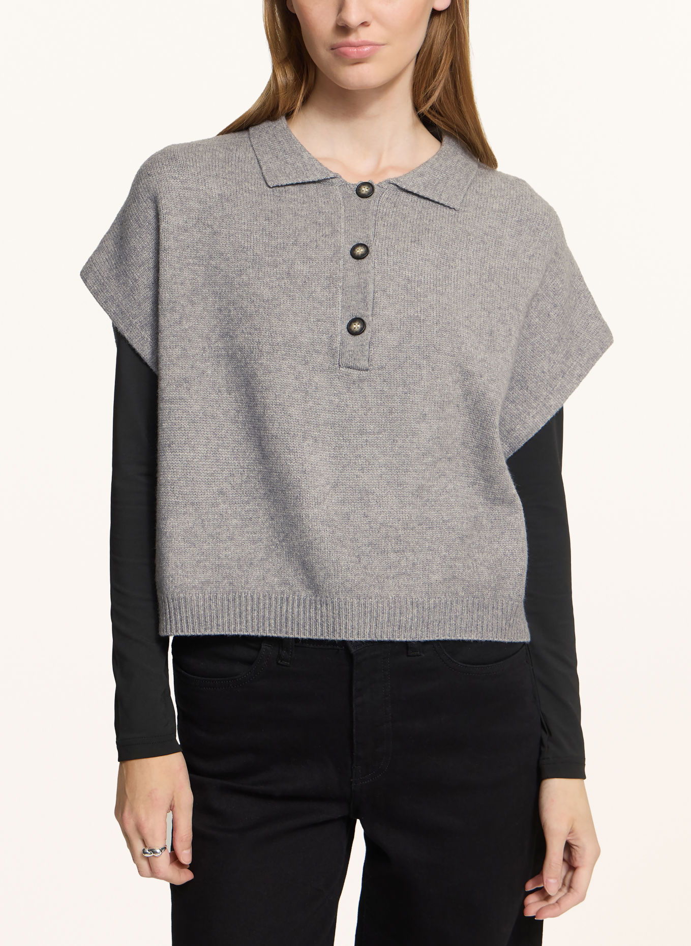 ICHI Pullunder IHALIZE: GRAU