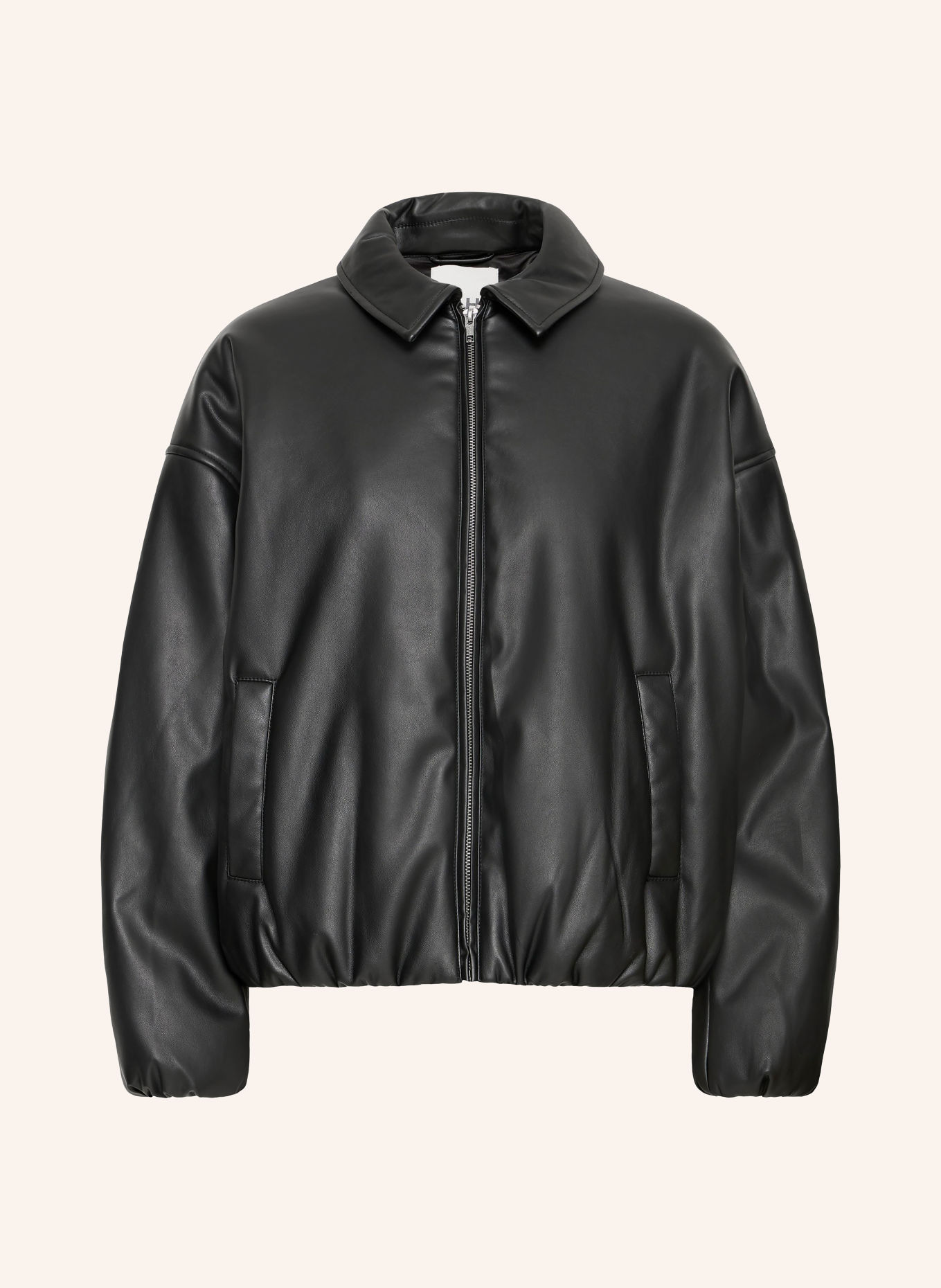 ICHI Blouson IHGIRANA in Lederoptik: SCHWARZ