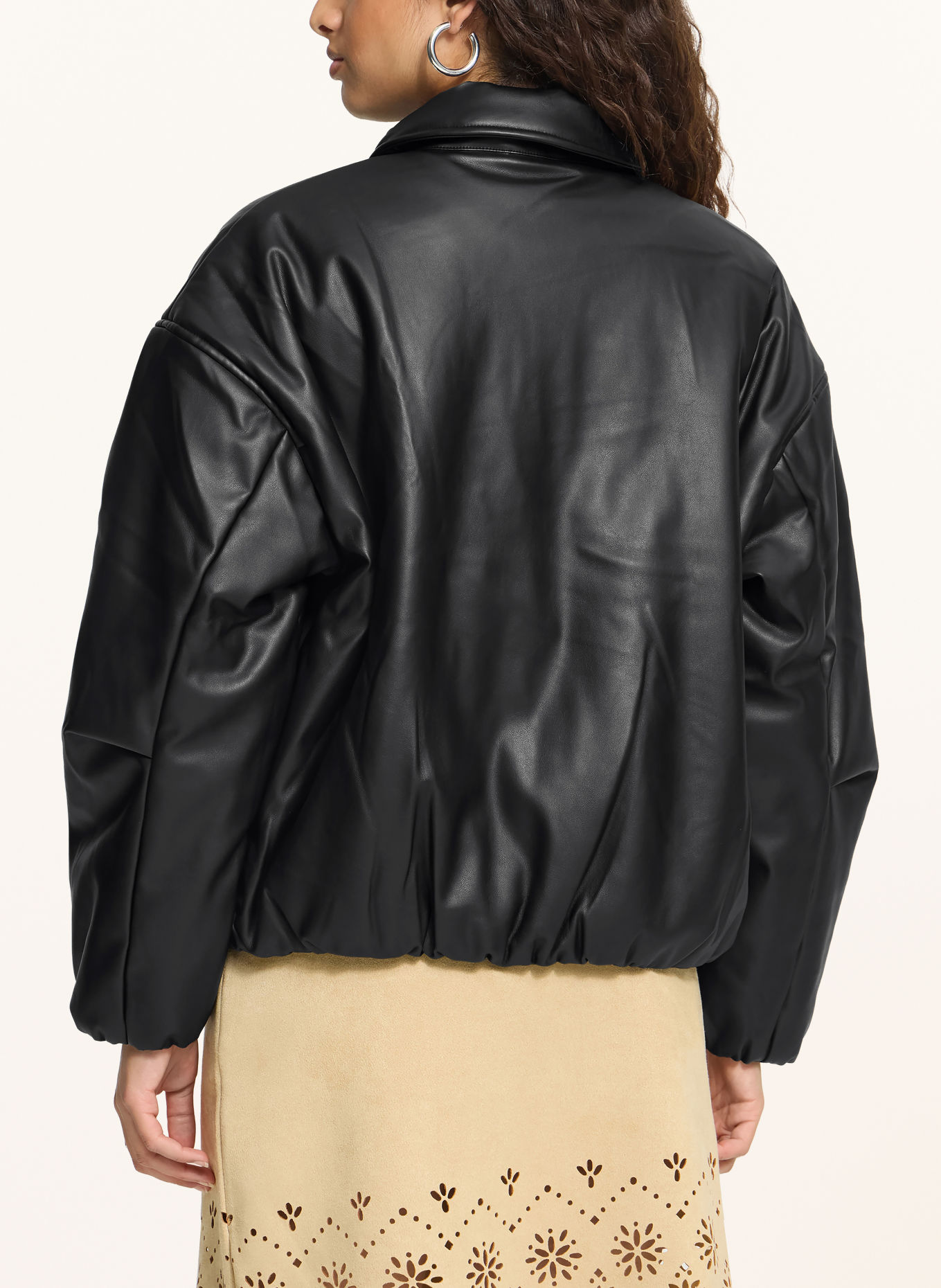 ICHI Blouson IHGIRANA in Lederoptik: SCHWARZ