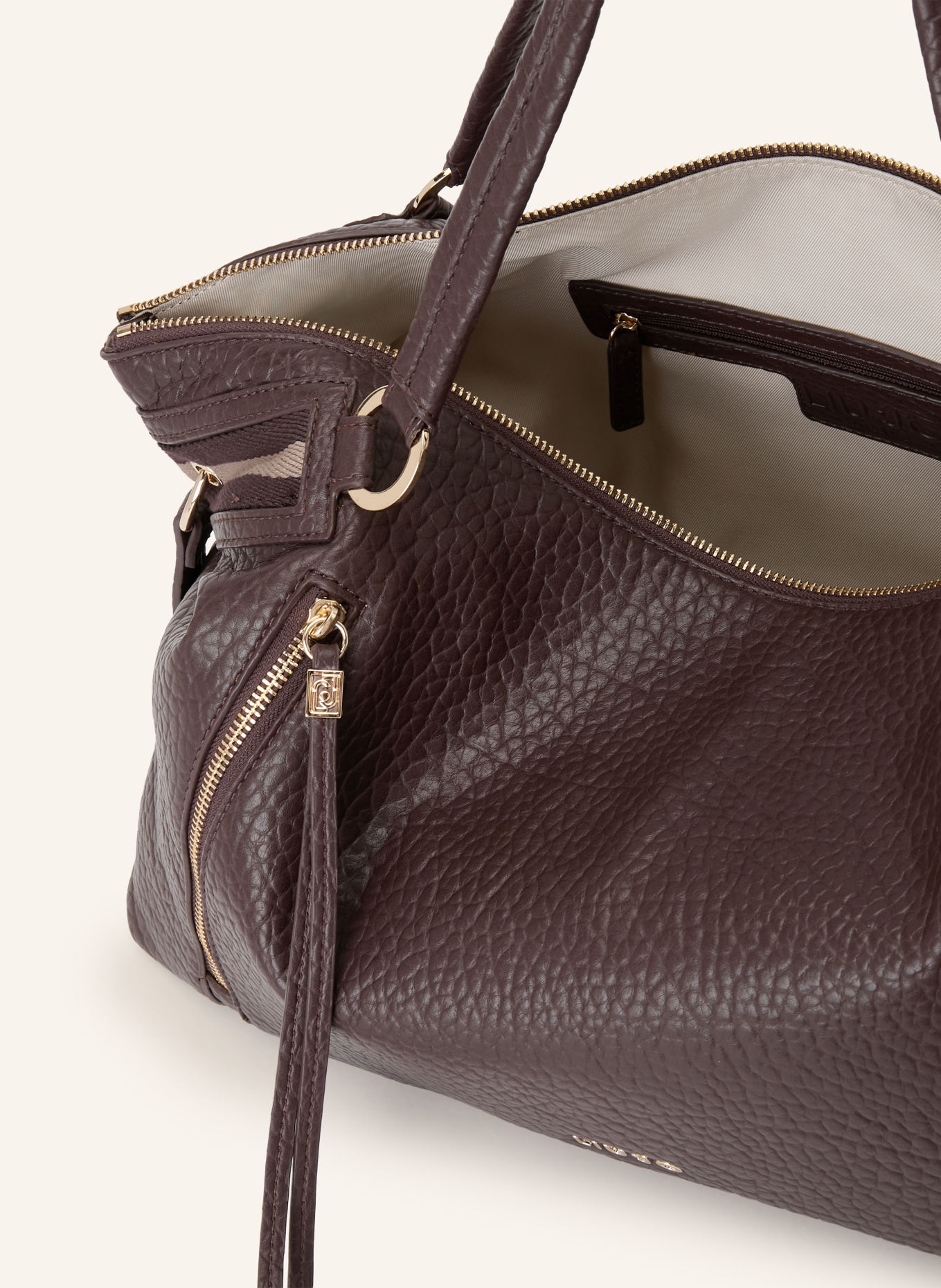LIU JO BOSTON Shoppers: DARK BROWN / GOLD