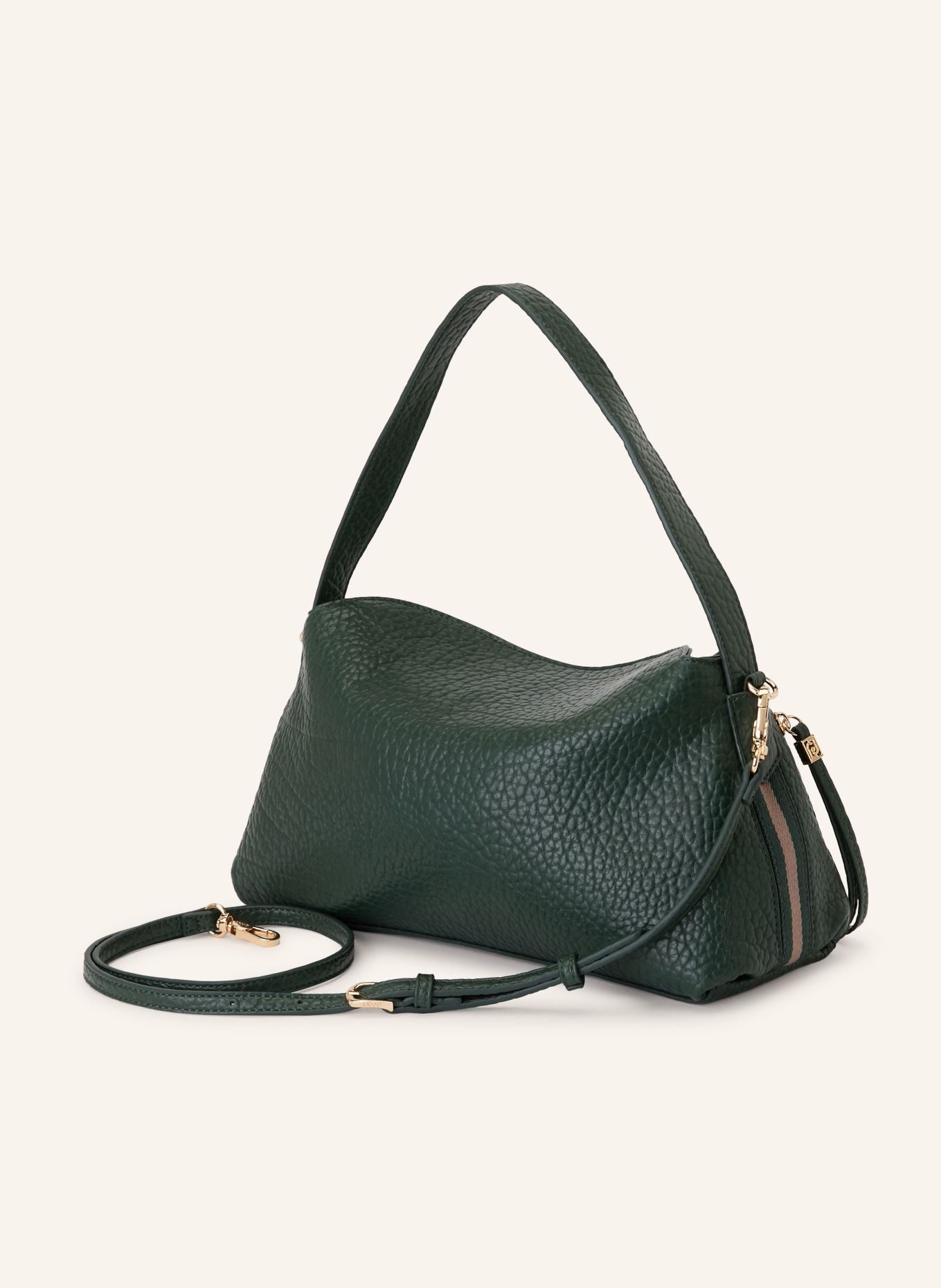 LIU JO Beuteltasche: DUNKELGRÜN / GOLD