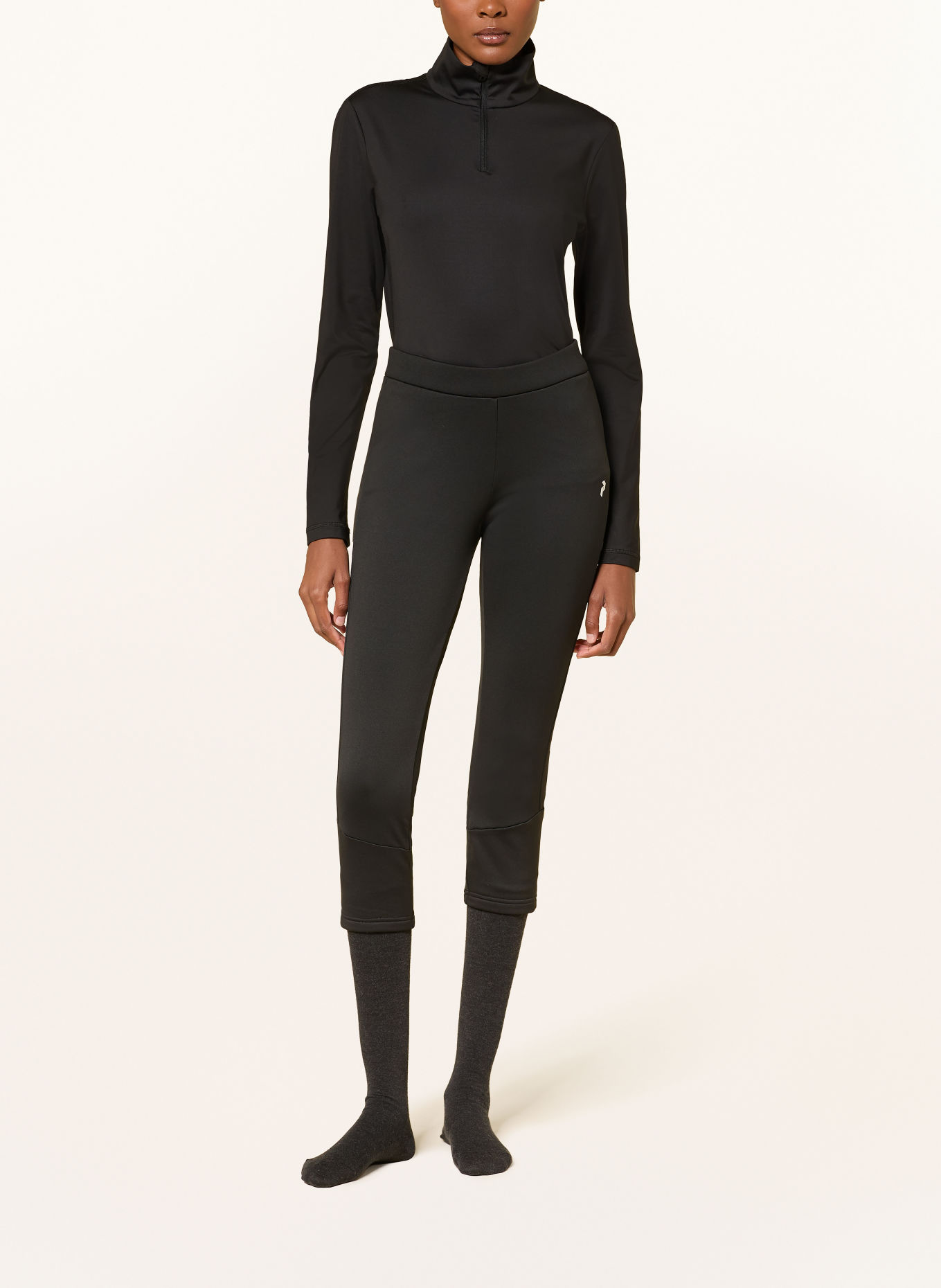 Peak Performance Colanți RIDER ESSENTIAL: NEGRU