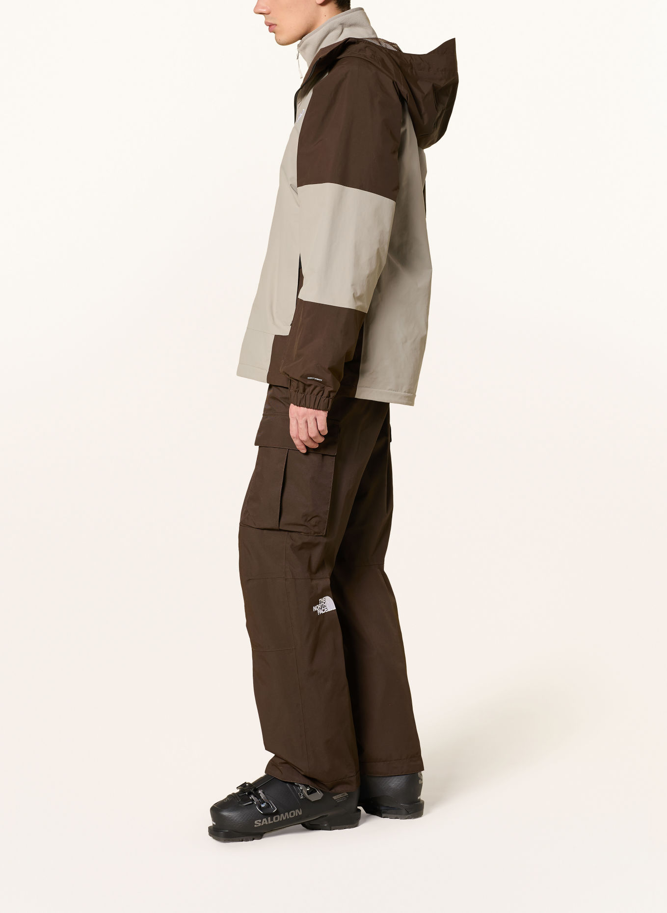 THE NORTH FACE BLIZZARDERY CARGO Hardshell ski pants: DARK BROWN