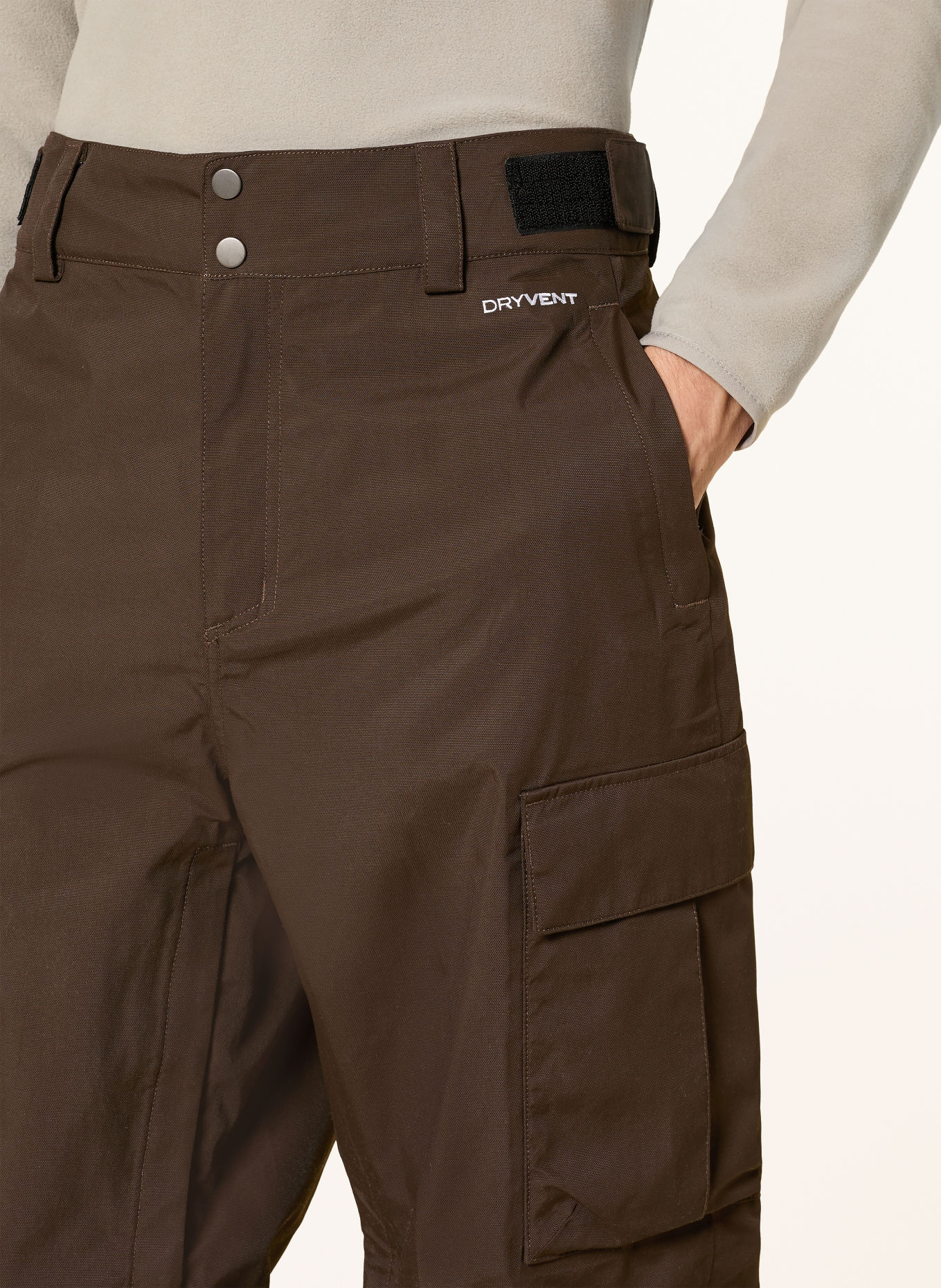THE NORTH FACE BLIZZARDERY CARGO Hardshell ski pants: DARK BROWN