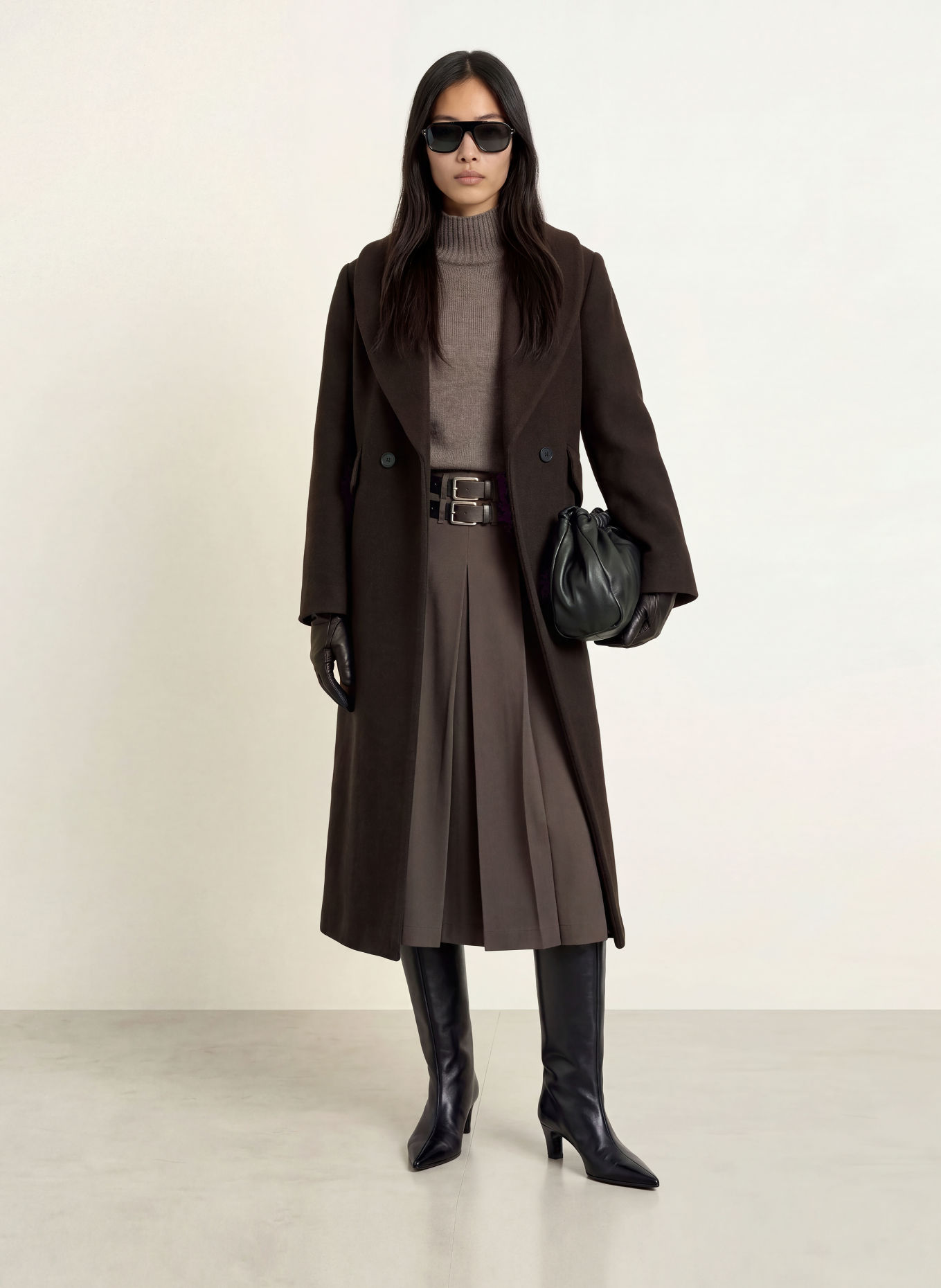 CPH MUSE Coat CMFOUZ: DARK BROWN