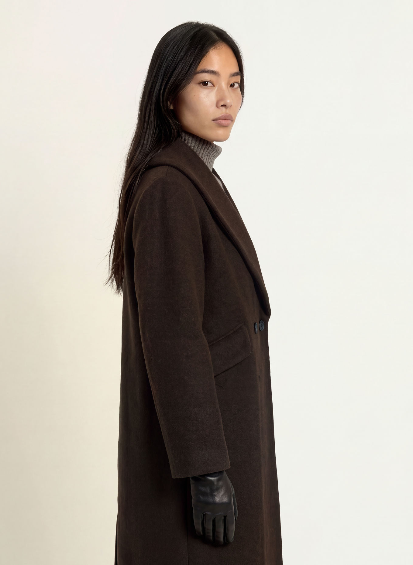 CPH MUSE Coat CMFOUZ: DARK BROWN