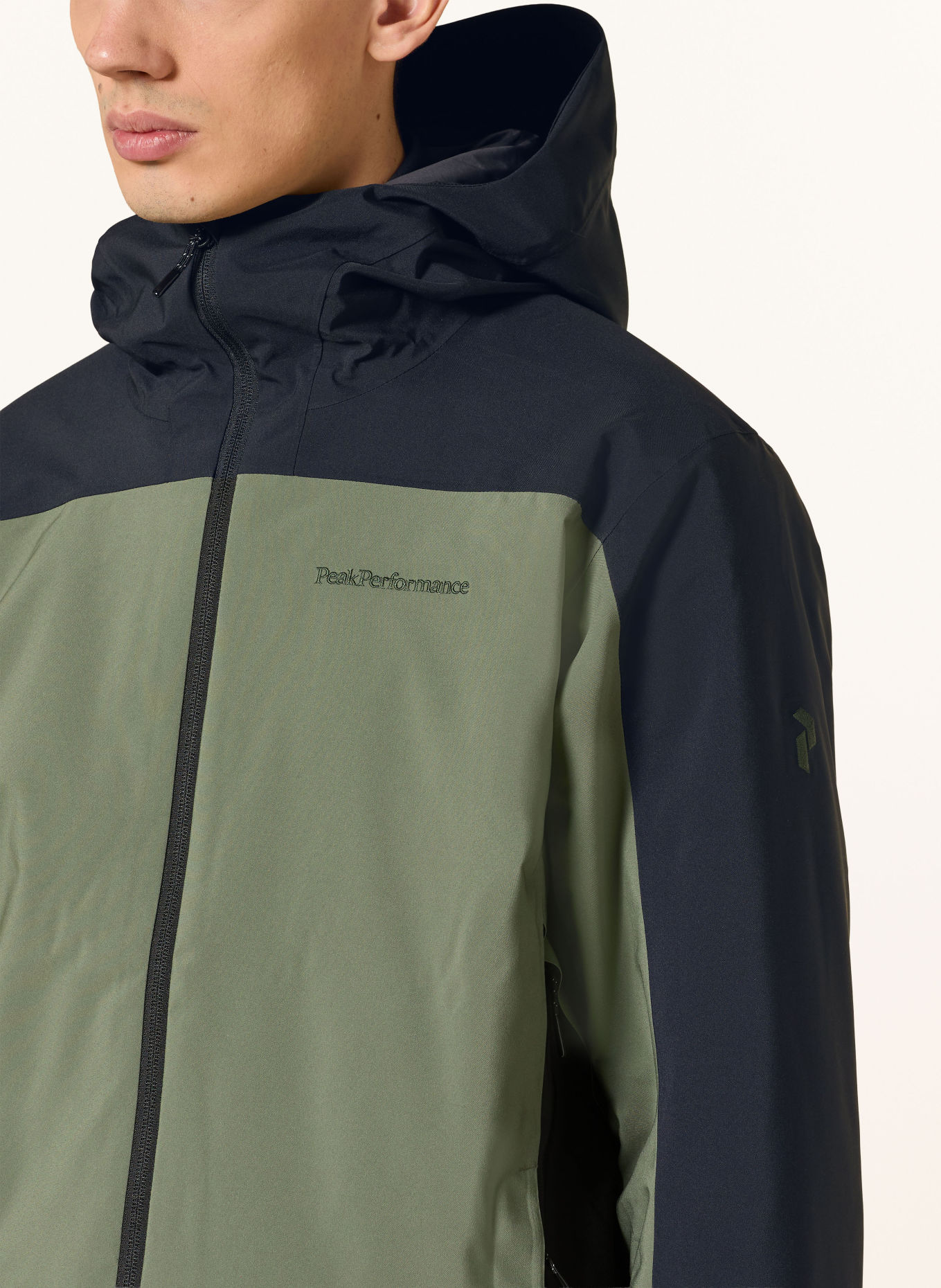 Peak Performance Veste de ski MAROON BLOCKED HIPE®: VERT / NOIR