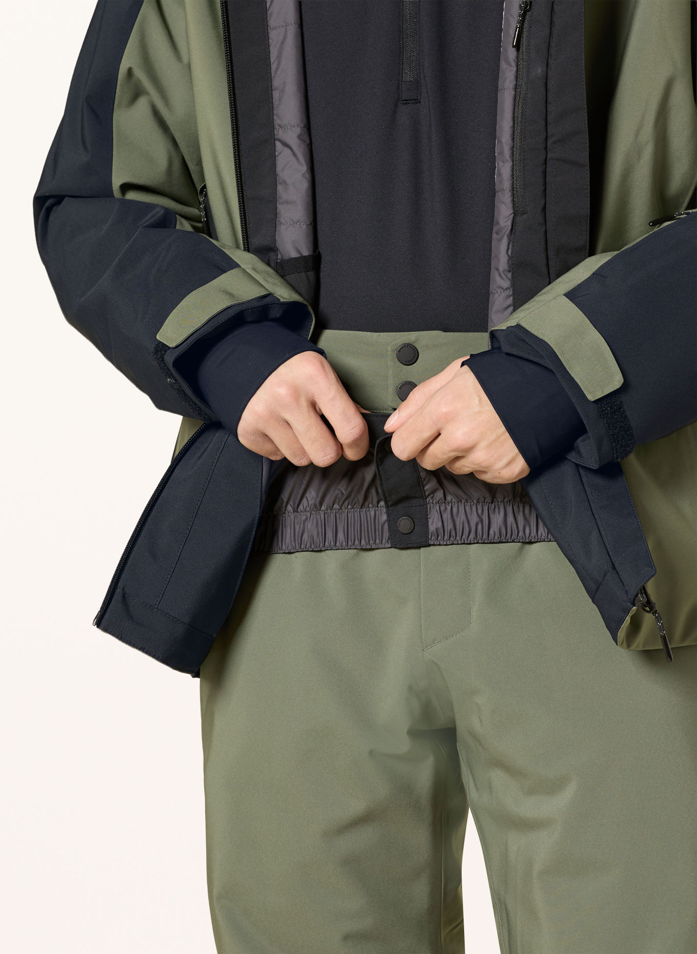 Peak Performance Veste de ski MAROON BLOCKED HIPE®: VERT / NOIR