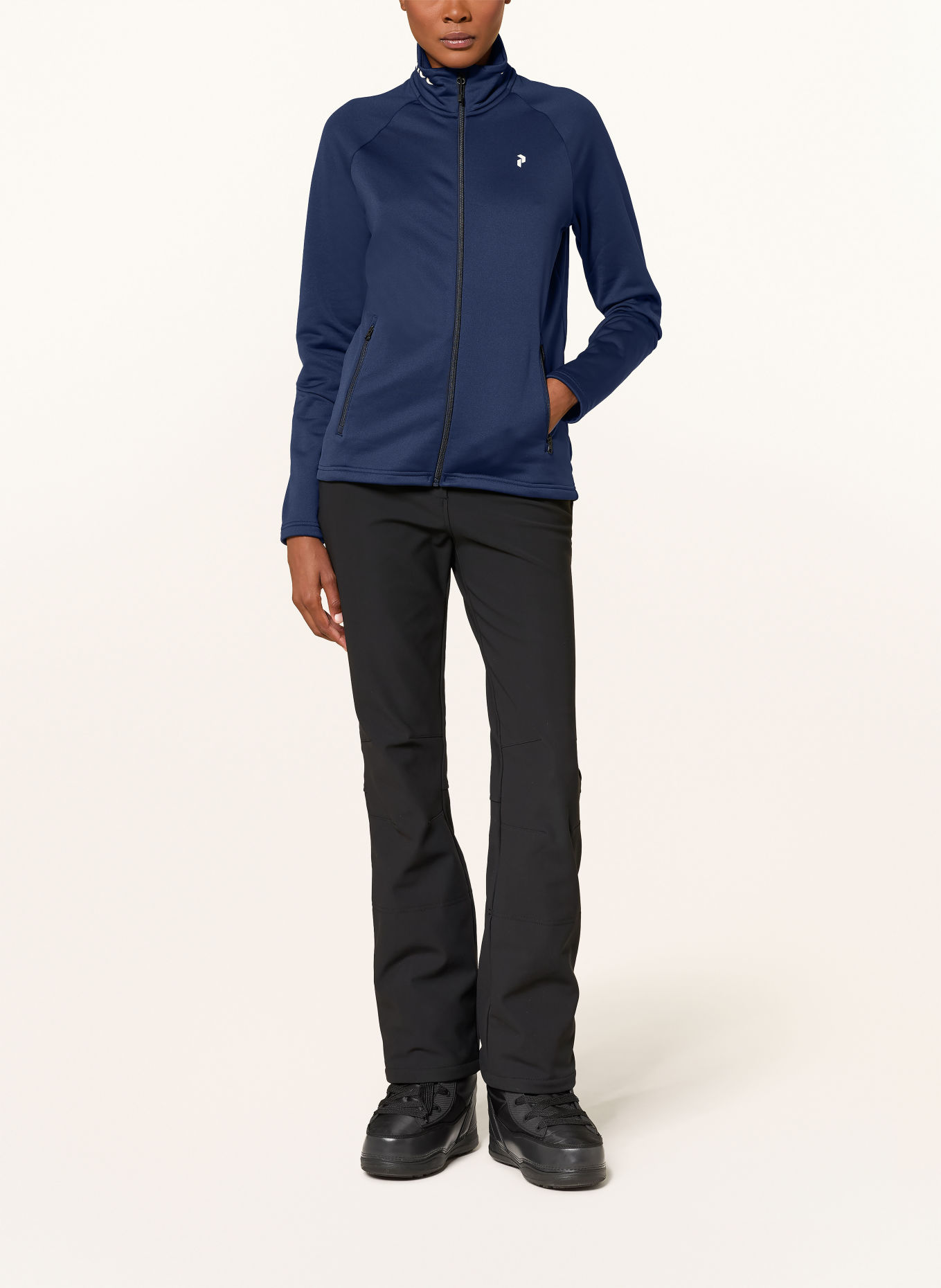 Peak Performance Midlayer-Jacke RIDER ESSENTIALS ZIP: DUNKELBLAU
