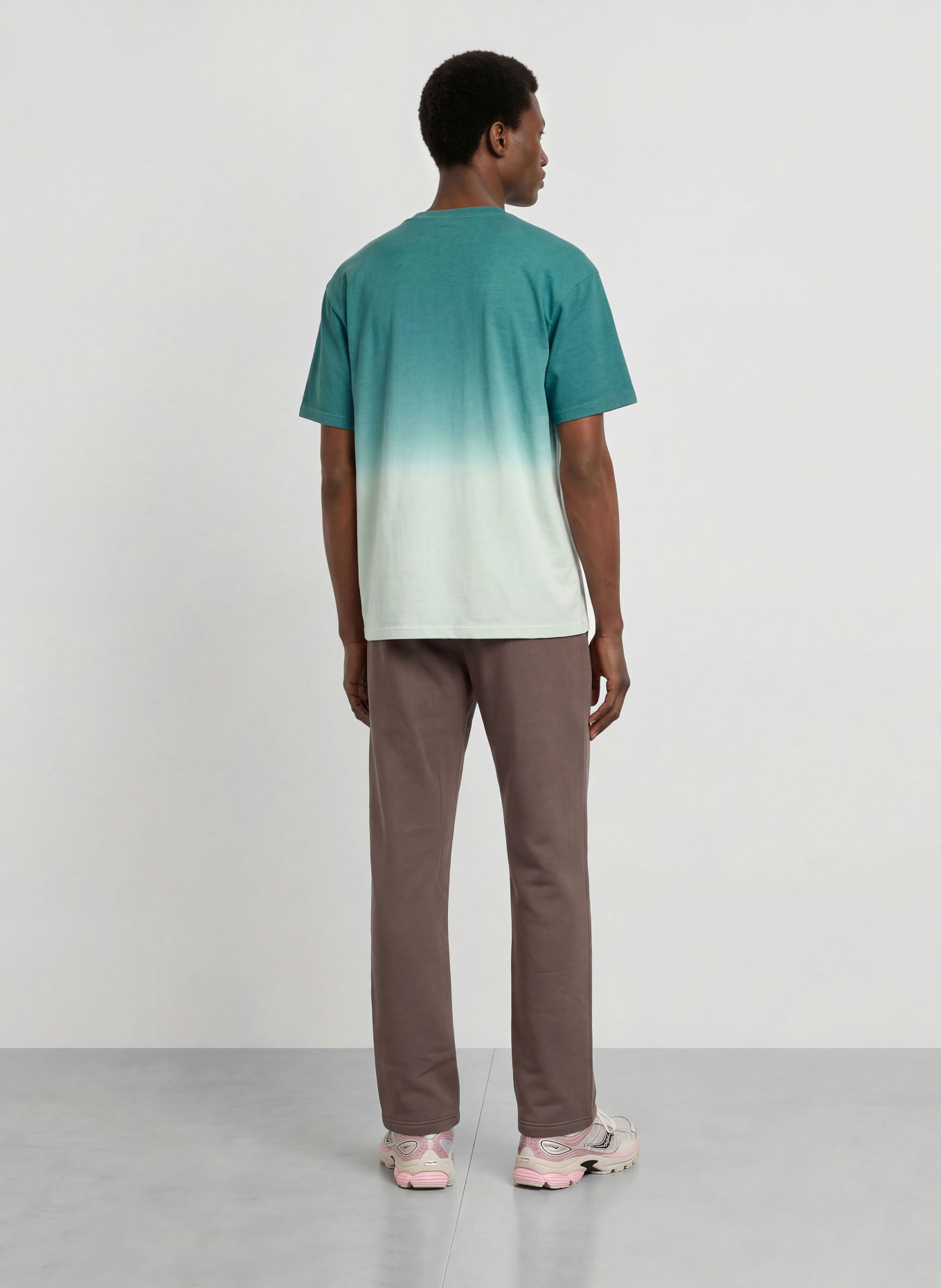 UNDER ARMOUR Koszulka oversize UA HEAVYWEIGHT GRADIENT: ZIELONY / MIĘTOWY