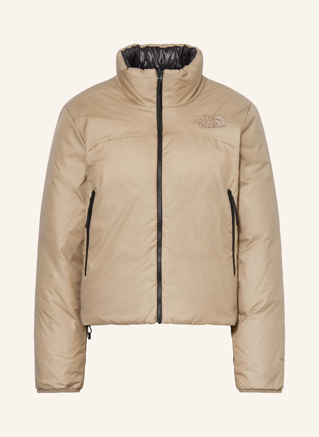 THE NORTH FACE Jachetă din puf PERTEX NUPTSE reversibilă: BEJ / NEGRU