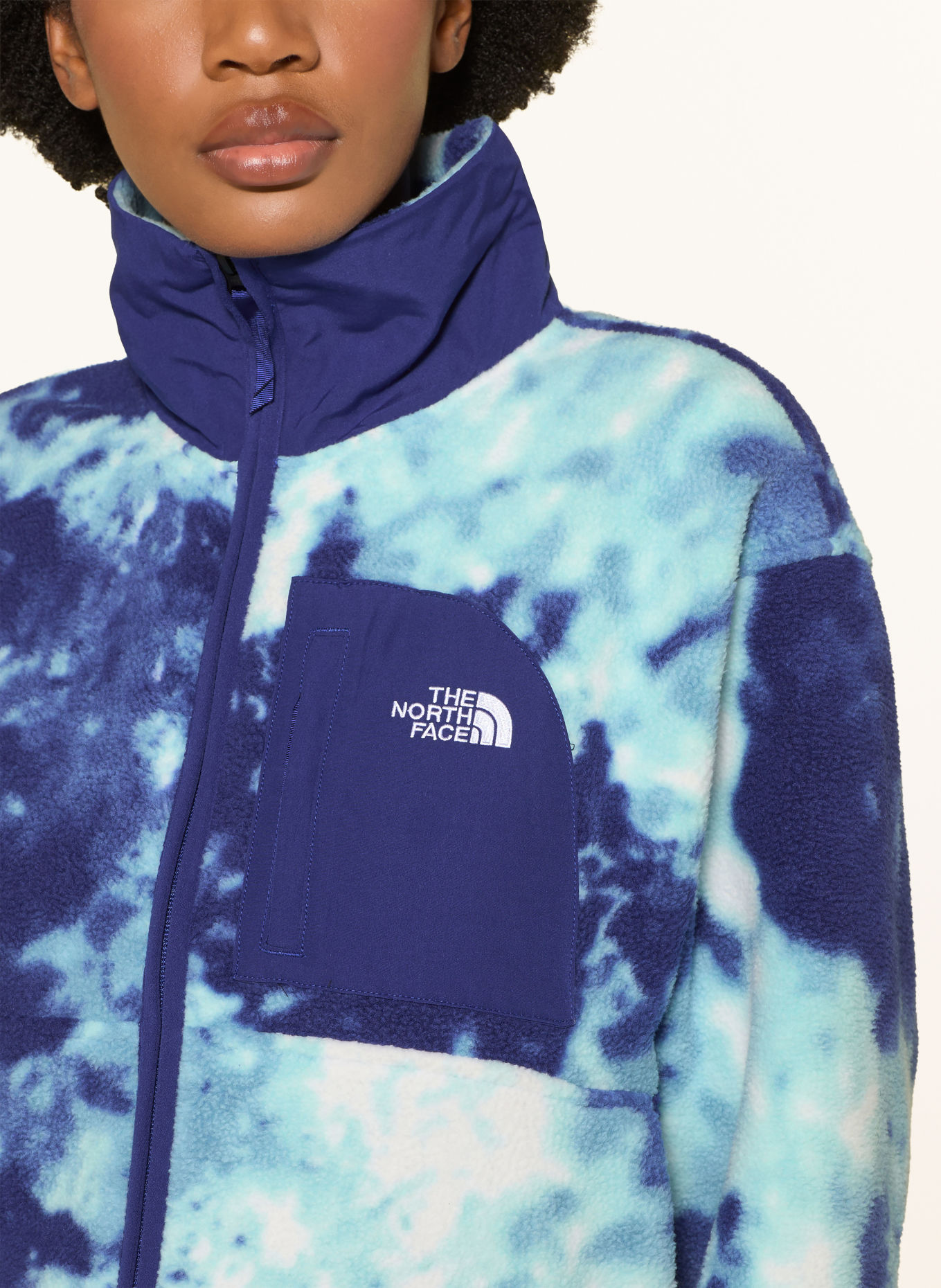 THE NORTH FACE Kurtka z polaru YUMIORI: NIEBIESKI / TURKUSOWY / BIAŁY