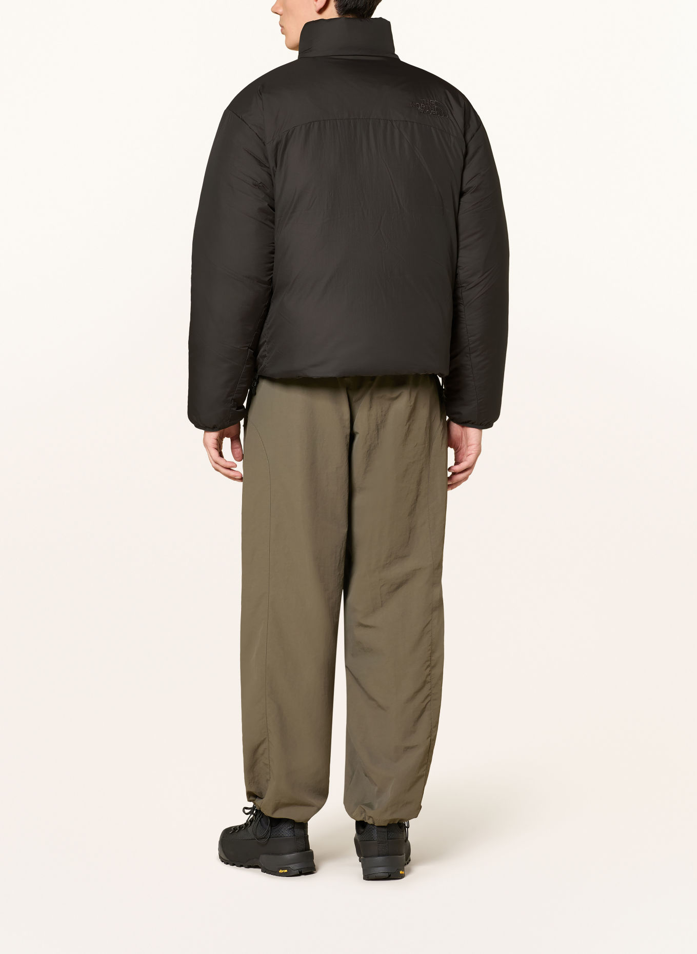 THE NORTH FACE Jachetă din puf PERTEX® NUPTSE reversibilă: NEGRU