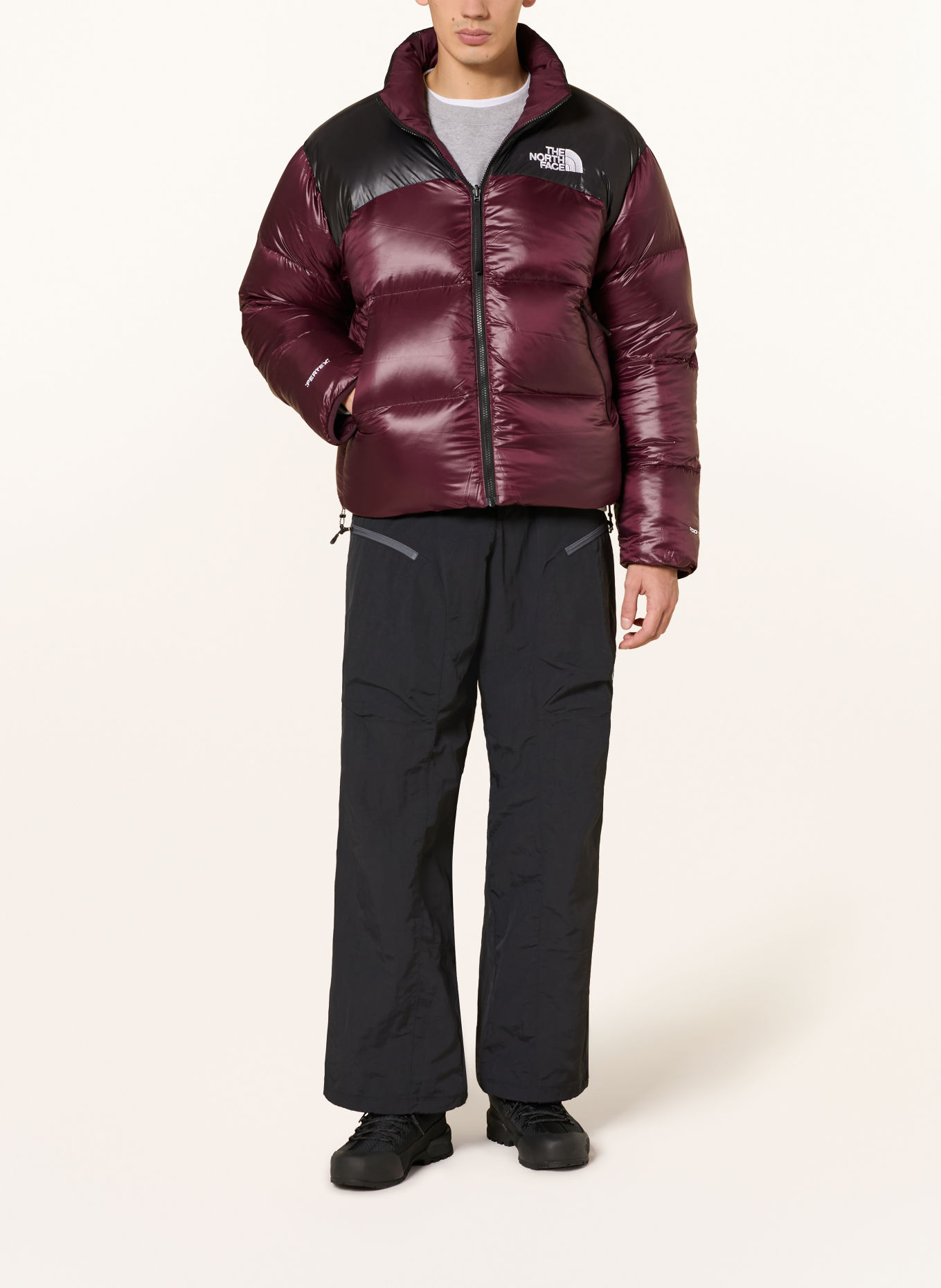THE NORTH FACE Daunenjacke PERTEX® NUPTSE zum Wenden: FUCHSIA / SCHWARZ