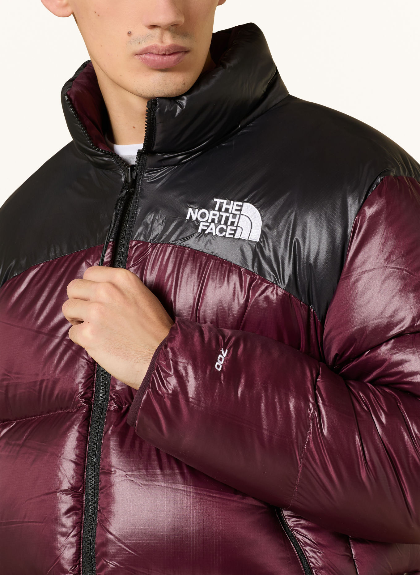 THE NORTH FACE Daunenjacke PERTEX® NUPTSE zum Wenden: FUCHSIA / SCHWARZ