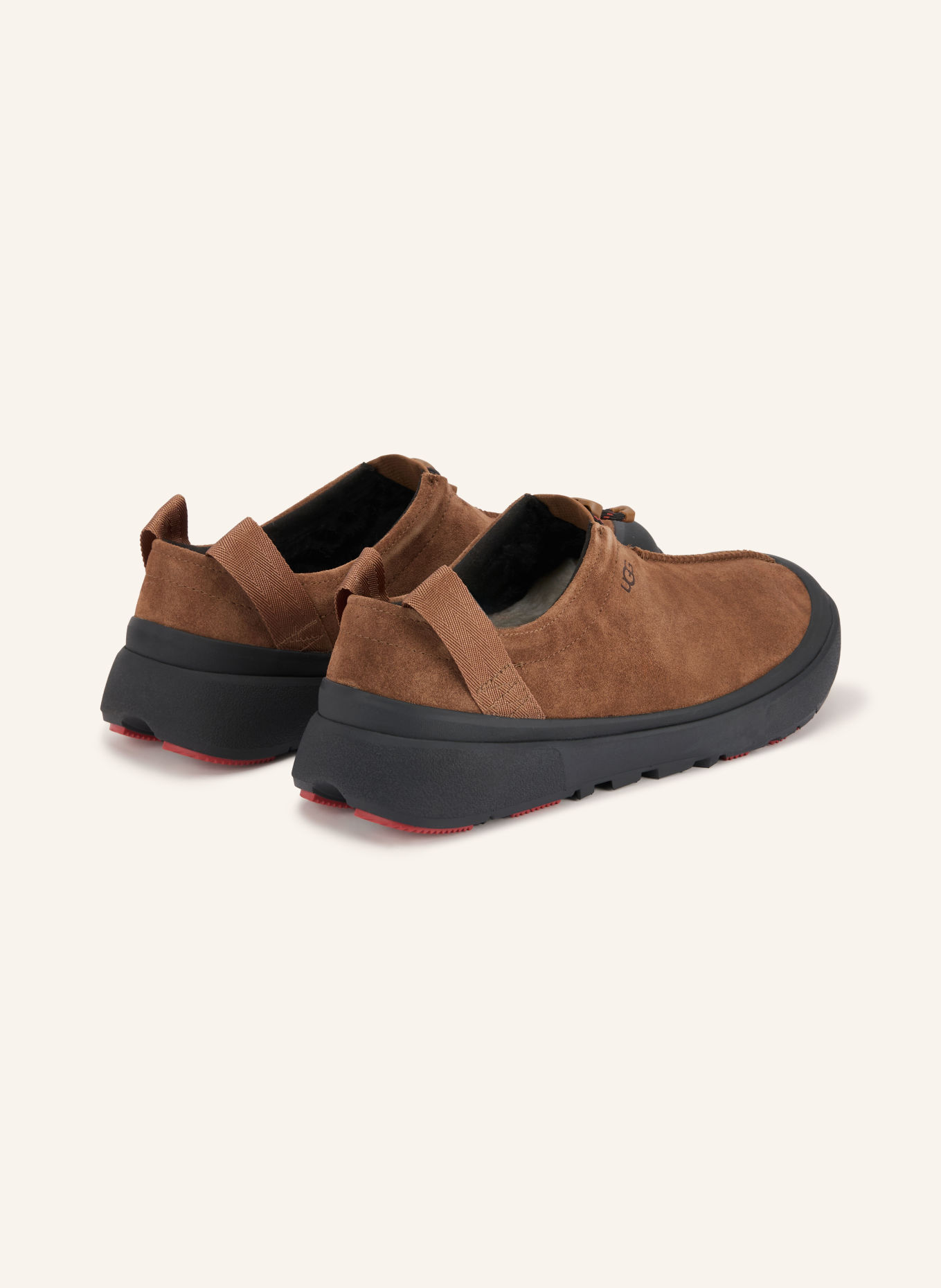 UGG TASMAN OUTPOST Slip-ons: COGNAC / BLACK
