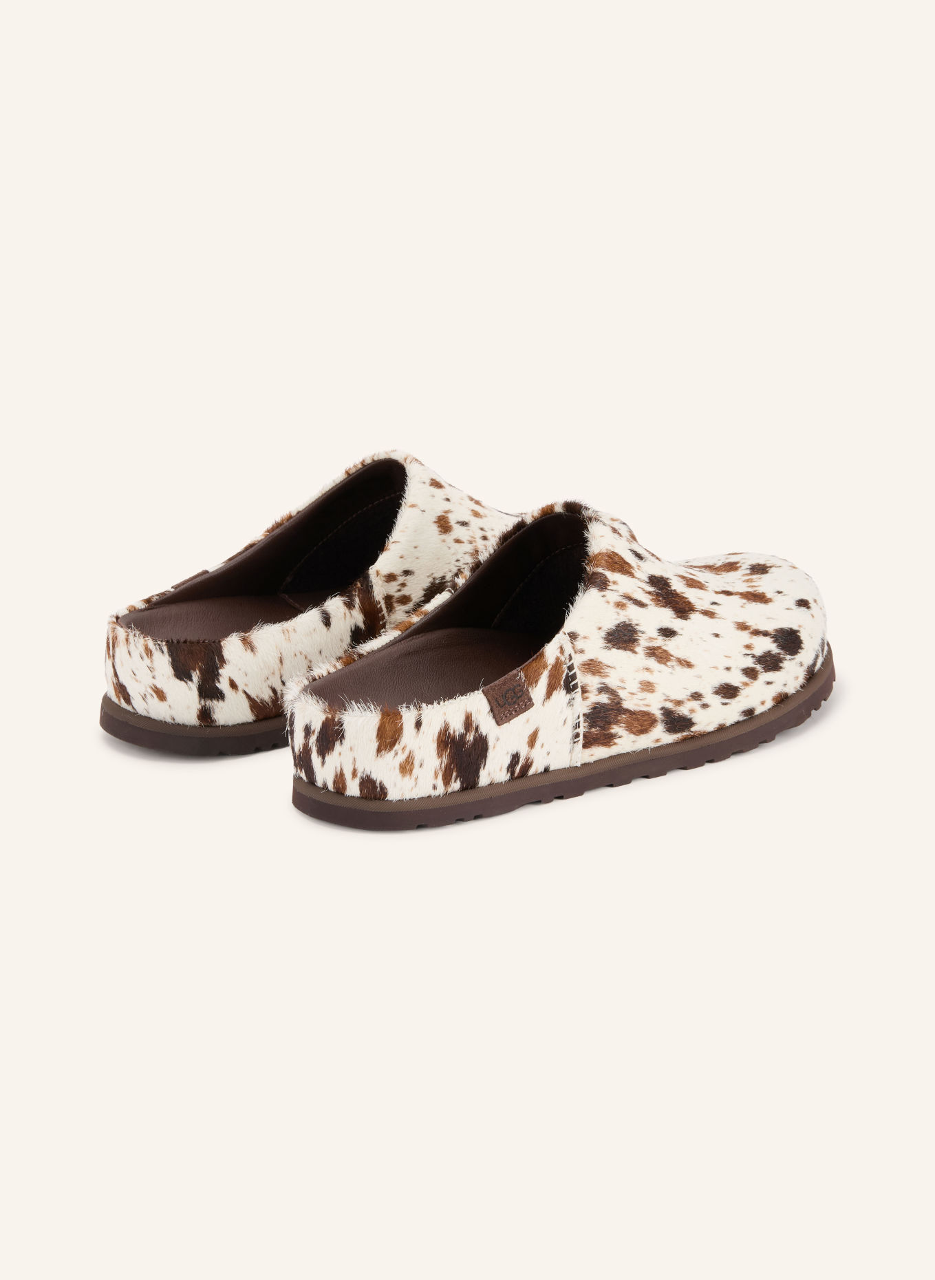 UGG OTZO WESTERN Slides: CREAM / DARK BROWN / BROWN