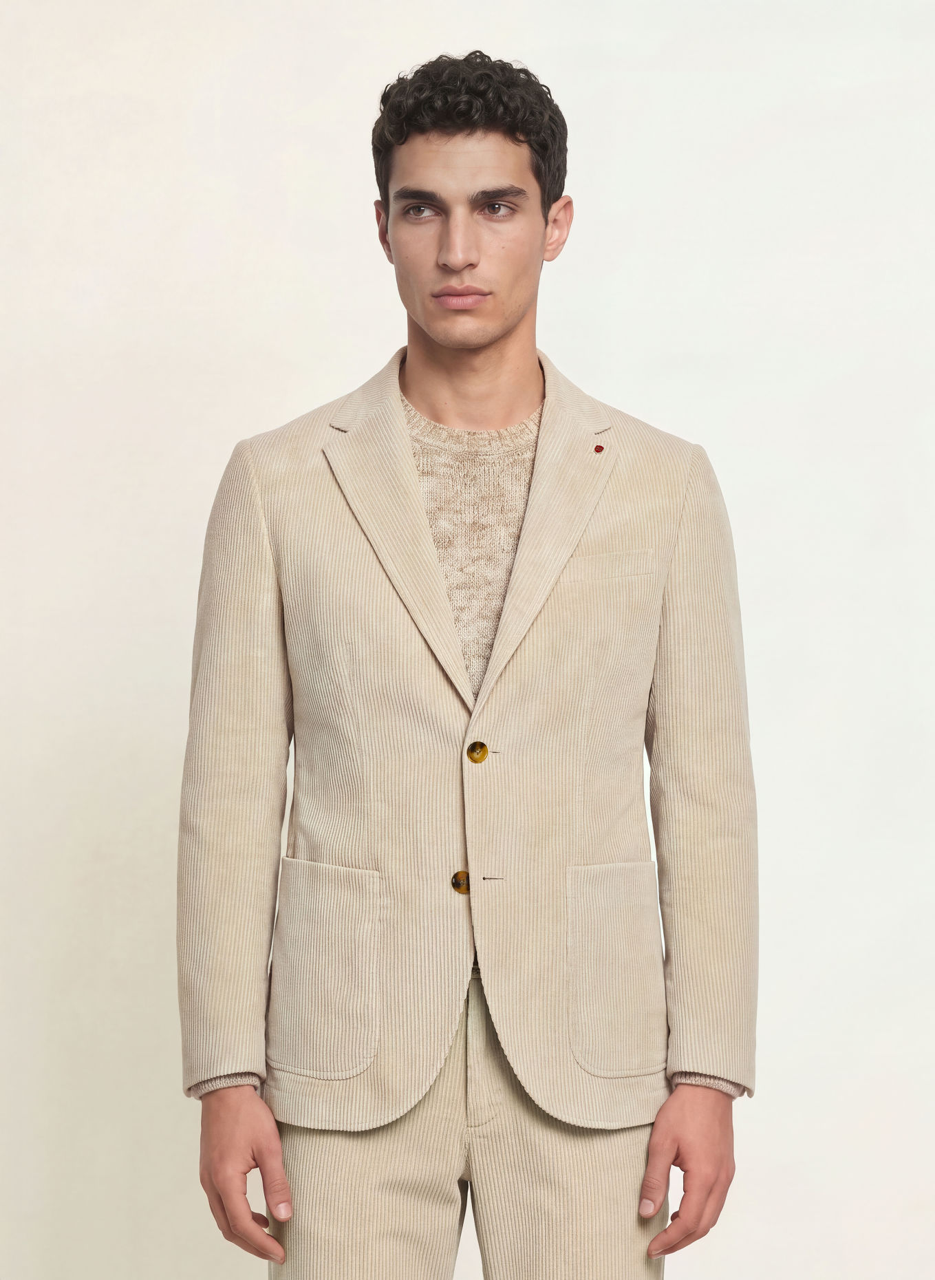 CG - CLUB of GENTS Anzugsakko Slim Fit aus Cord: 22 BEIGE