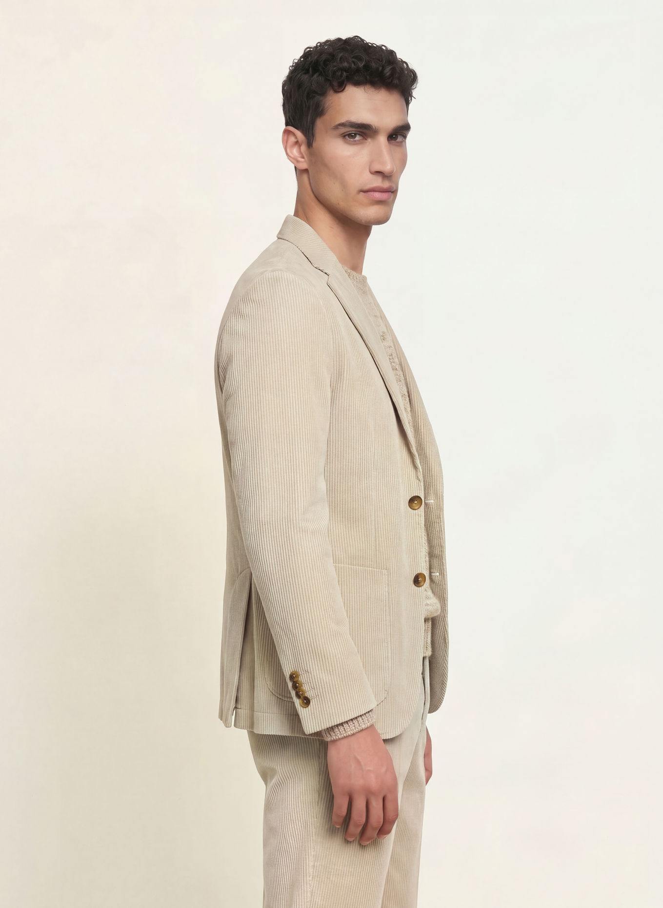 CG - CLUB of GENTS Anzugsakko Slim Fit aus Cord: 22 BEIGE