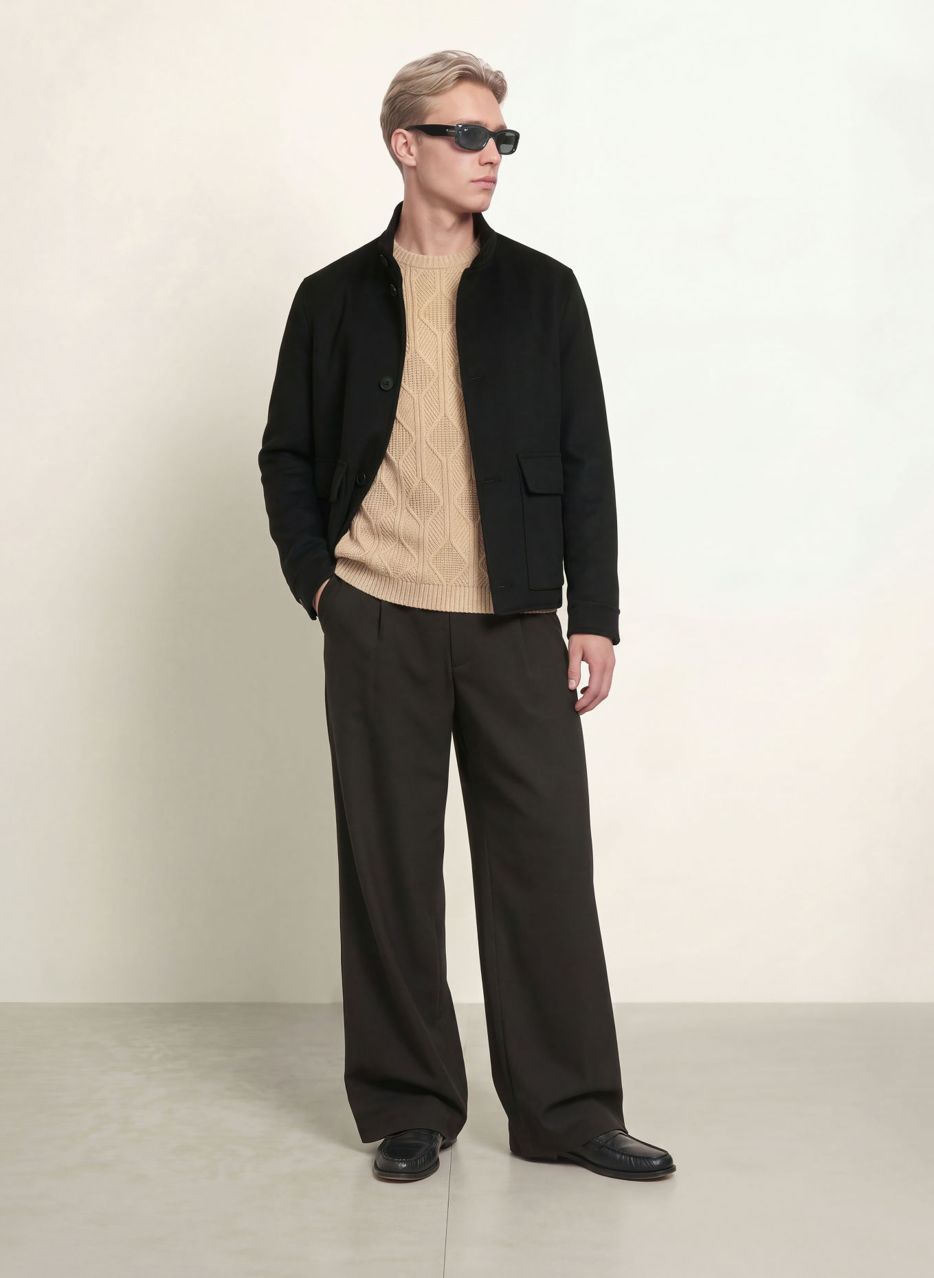 CG - CLUB of GENTS CG BRAVEN Sweater: BEIGE