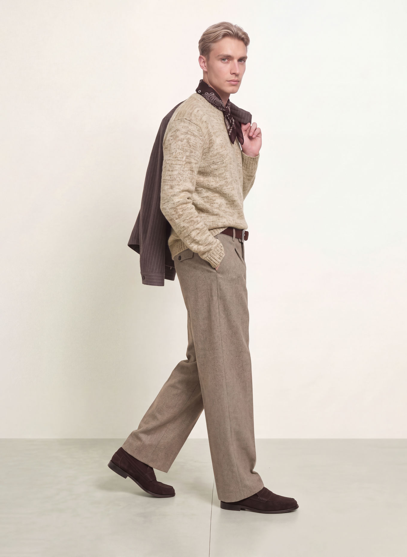 CG - CLUB of GENTS CG BRONX Sweater: BEIGE