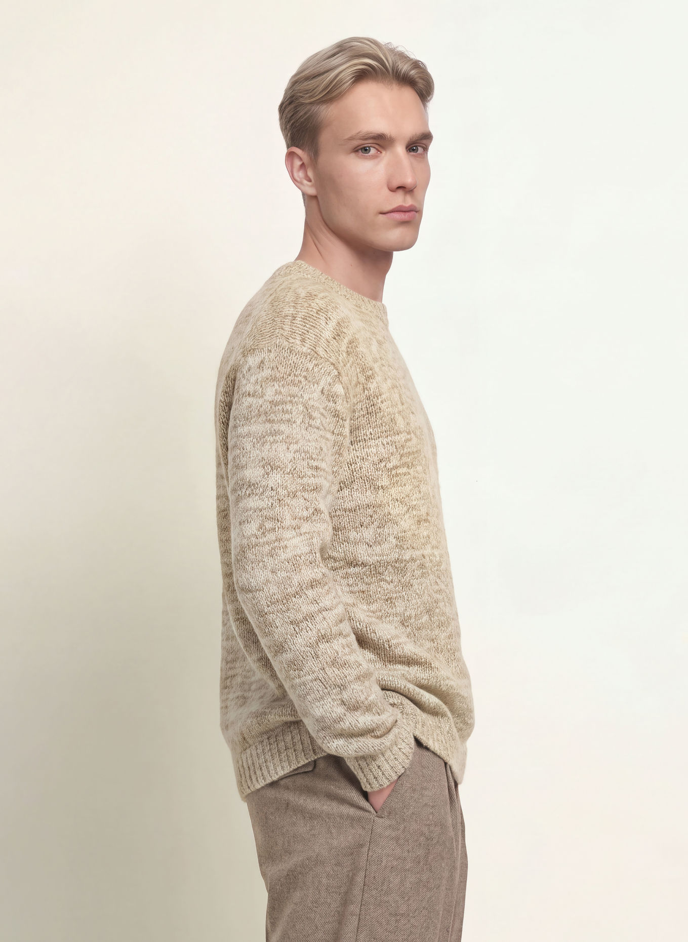 CG - CLUB of GENTS CG BRONX Sweater: BEIGE