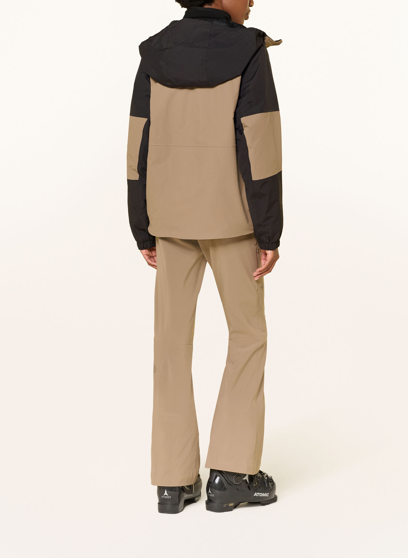 THE NORTH FACE Skijacke SLAYDEE: DUNKELBRAUN / BEIGE