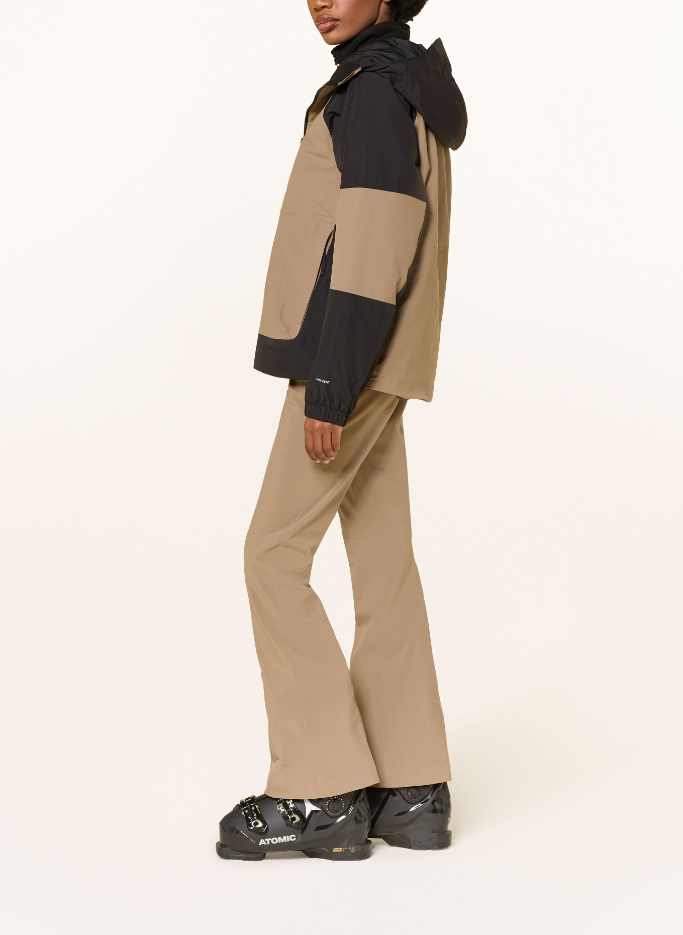 THE NORTH FACE Skijacke SLAYDEE: DUNKELBRAUN / BEIGE